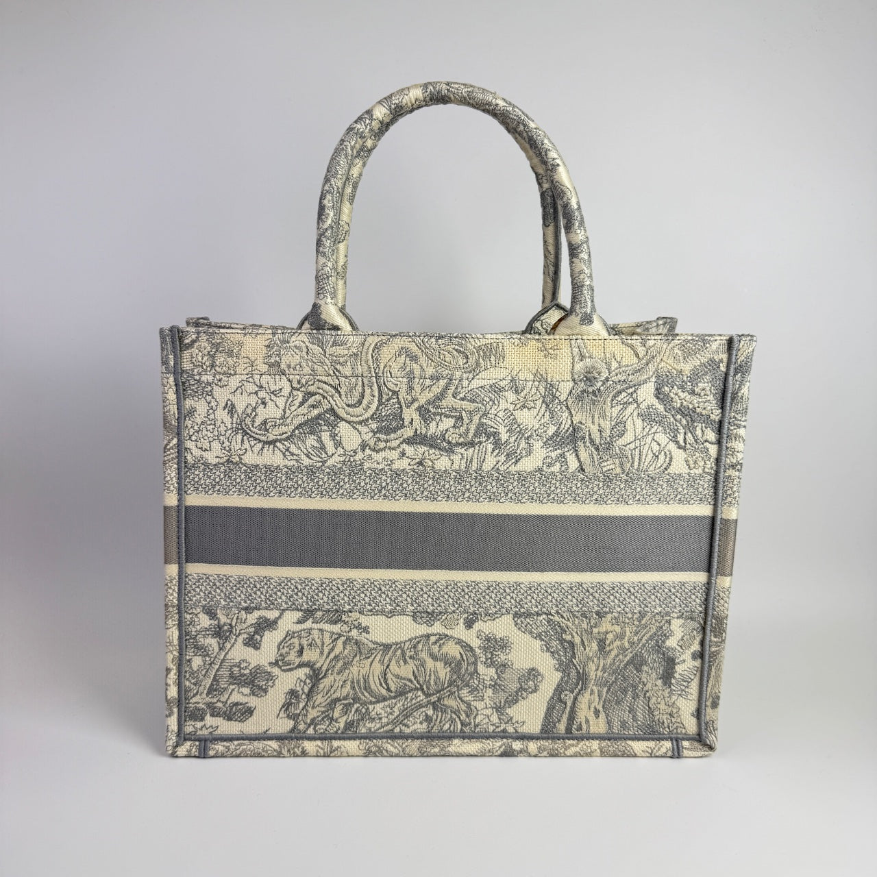 Dior - Book Tote - Cloth - Grey - (medium)
