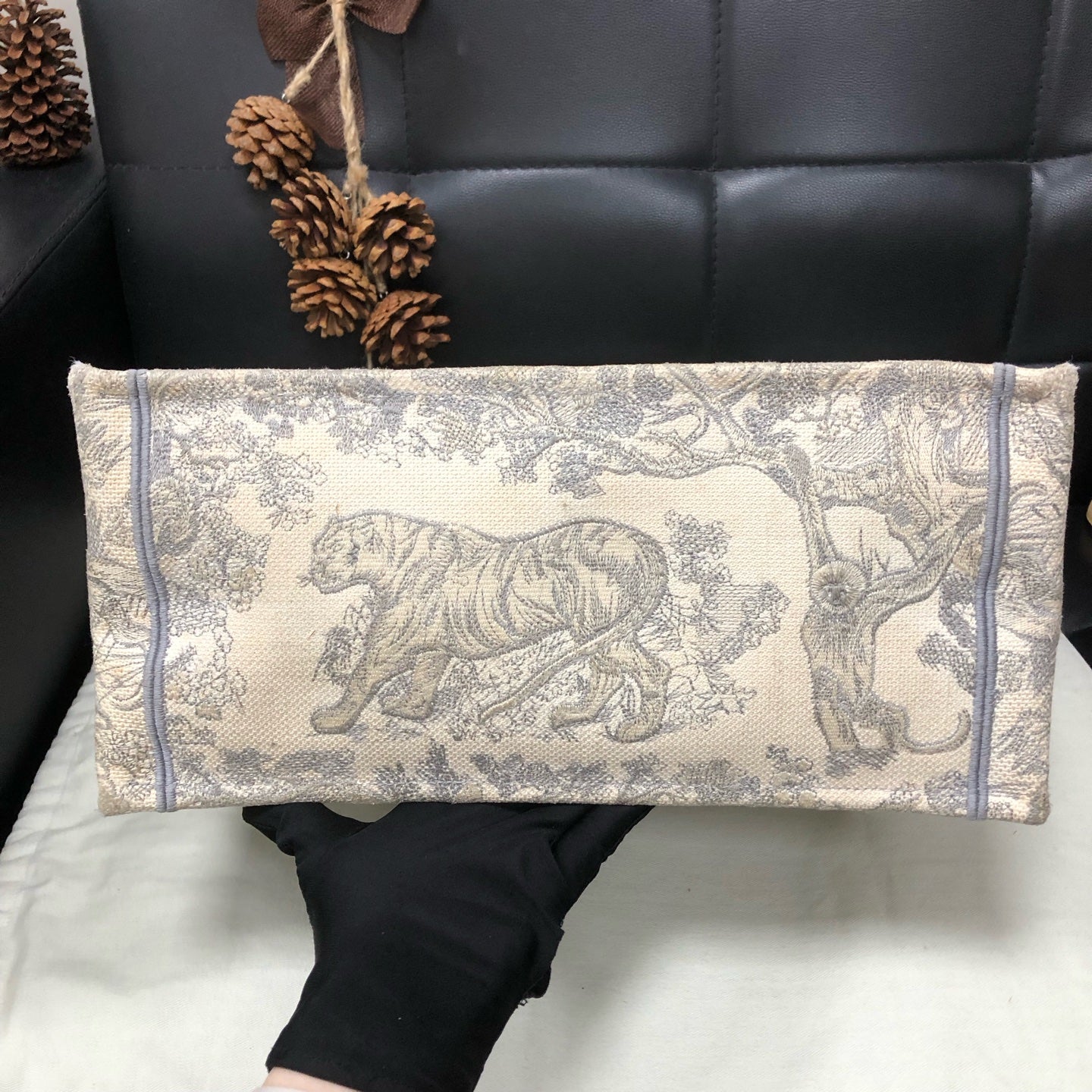 Dior - Book Tote - Cloth - Grey - (medium)