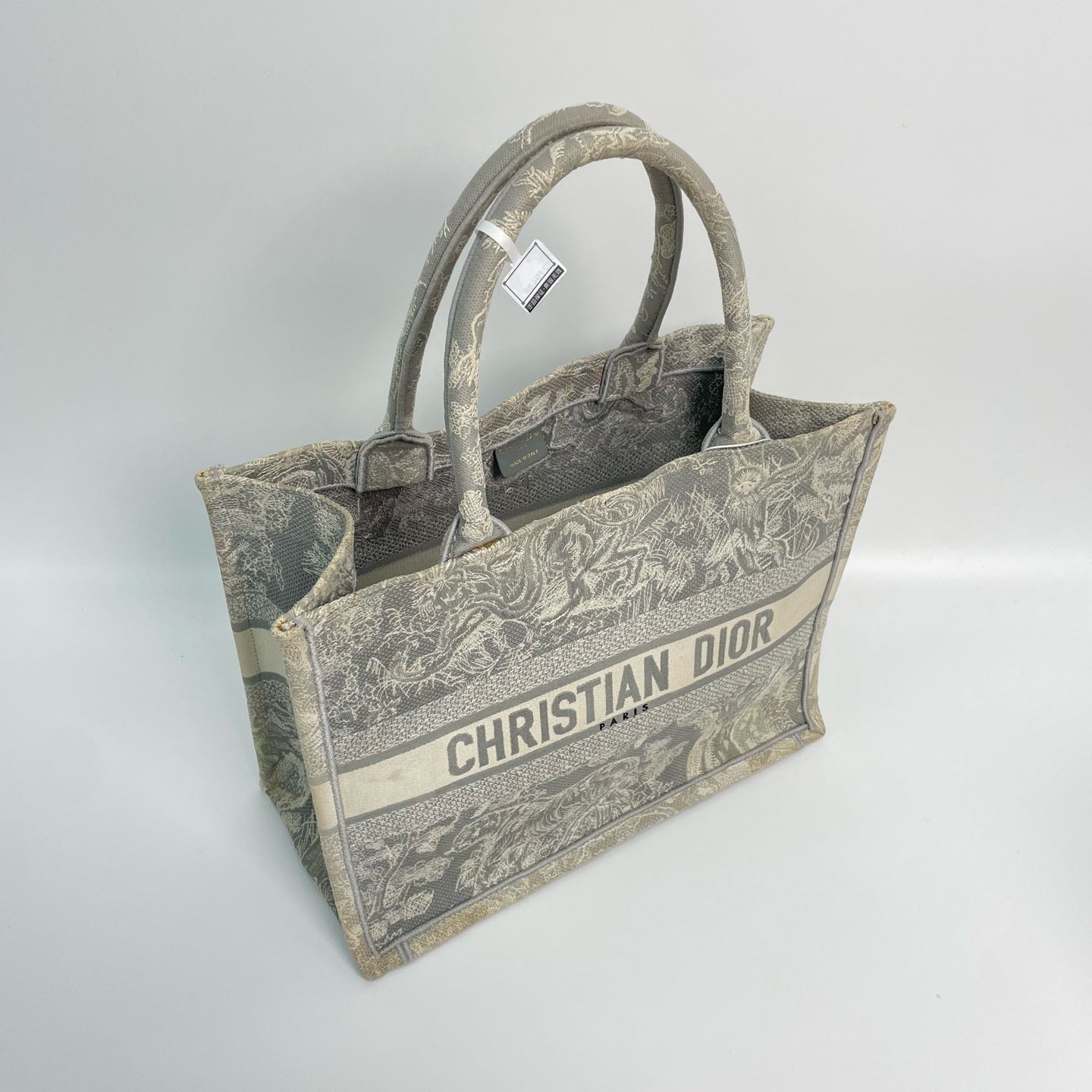 Dior - Book Tote - Cloth - Grey - (medium)