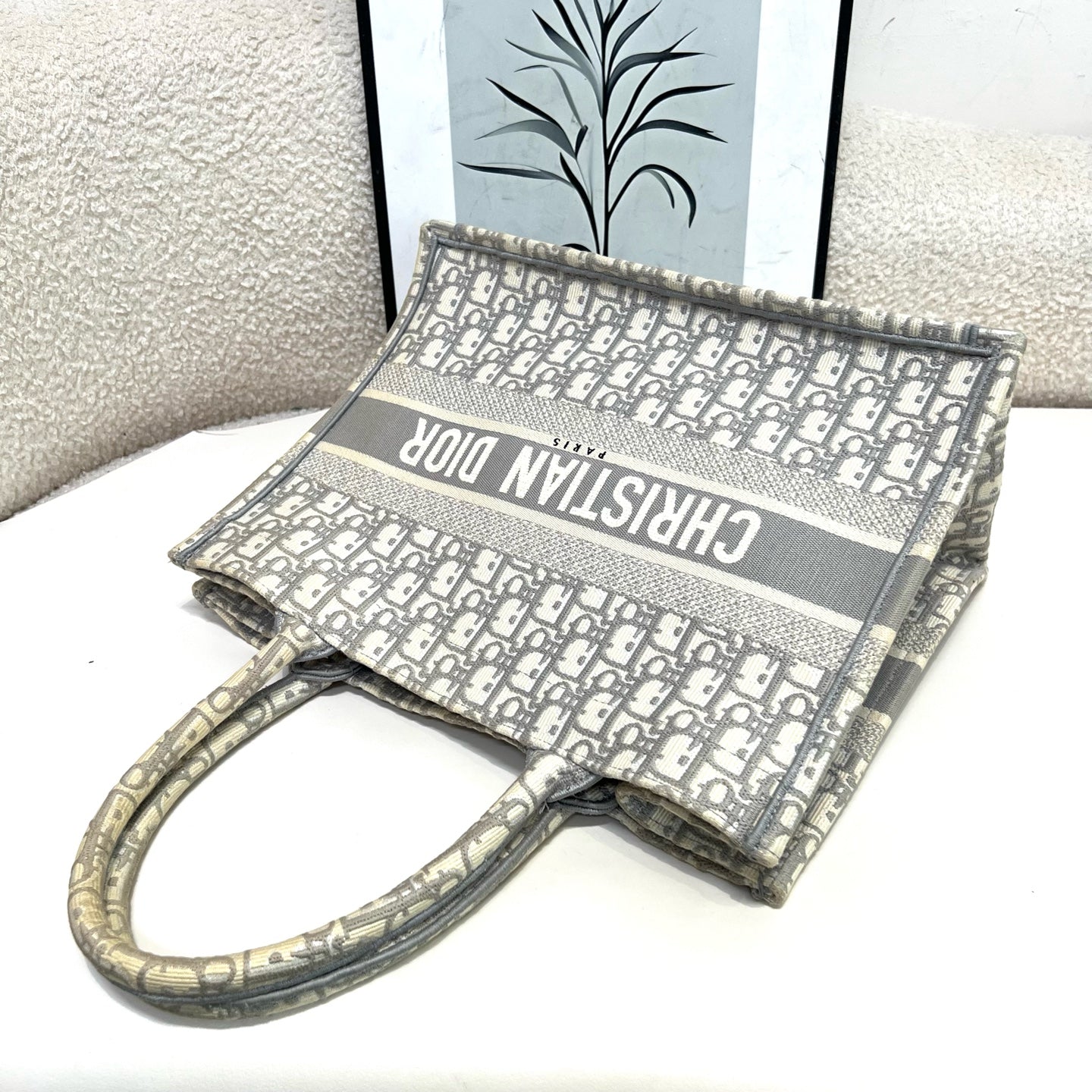 Dior - Book Tote - Cloth - Grey - (medium)