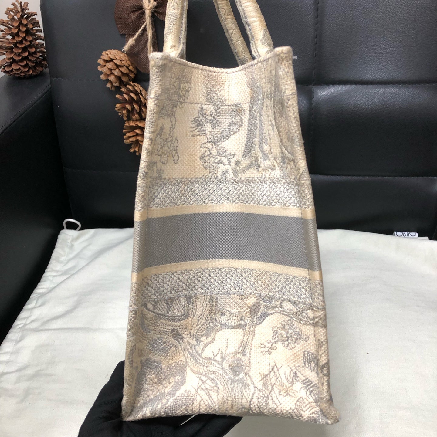 Dior - Book Tote - Cloth - Grey - (medium)