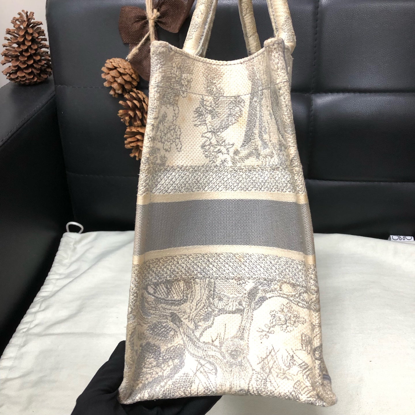 Dior - Book Tote - Cloth - Grey - (medium)