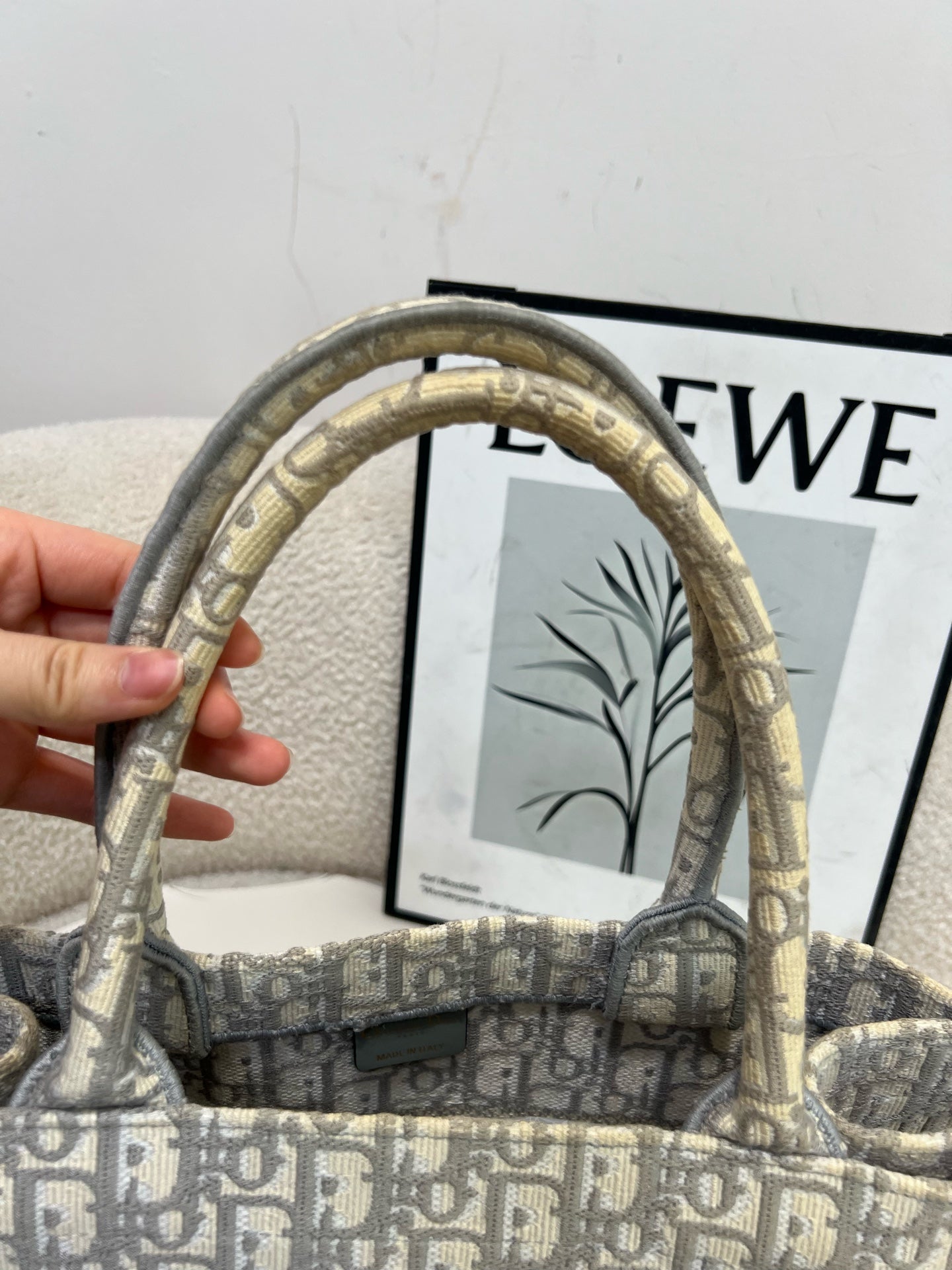 Dior - Book Tote - Cloth - Grey - (medium)