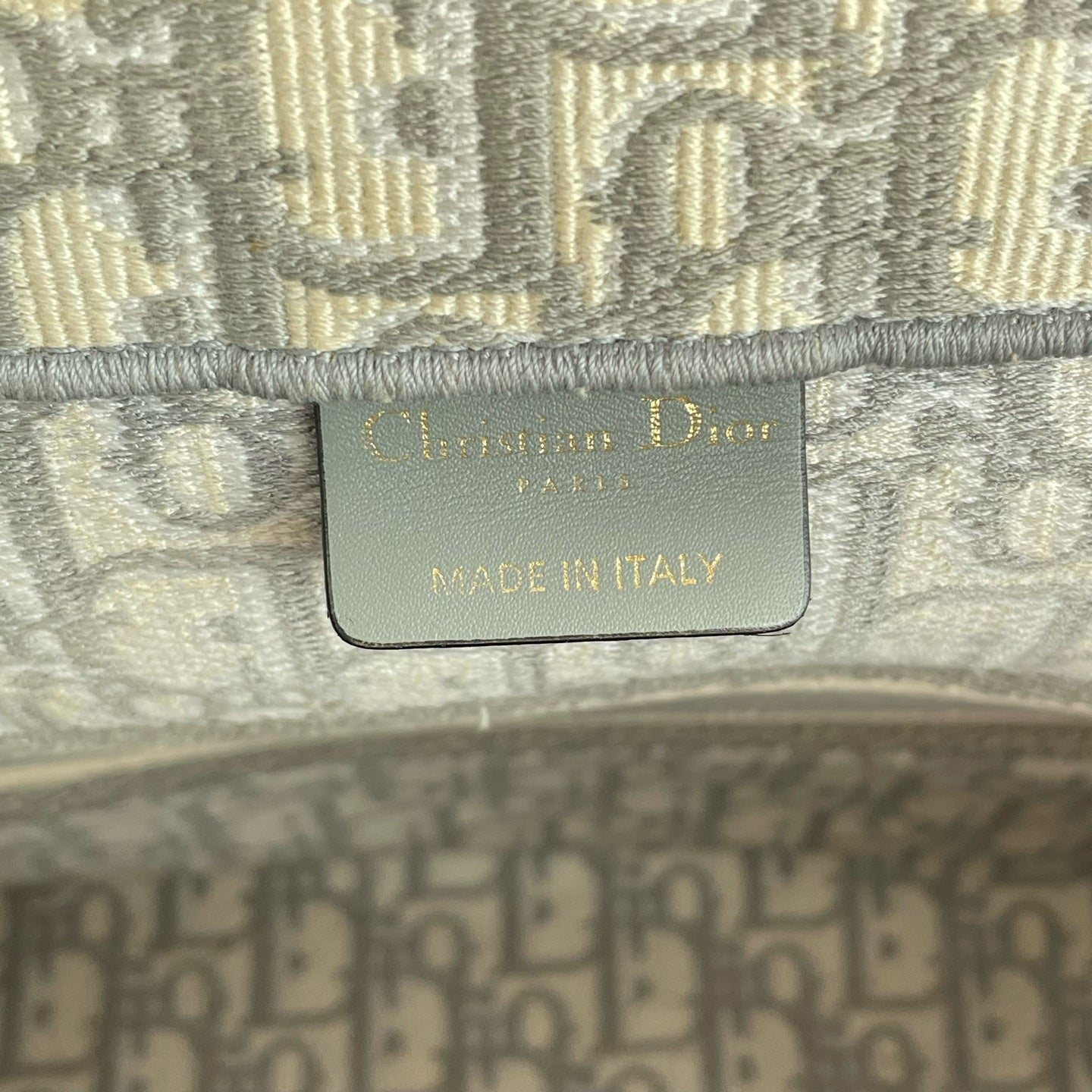 Dior - Book Tote - Cloth - Grey - (medium)