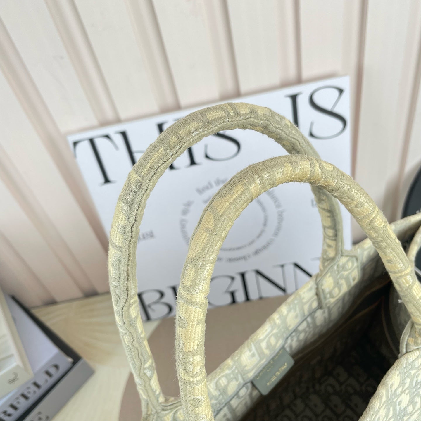 Dior - Book Tote - Cloth - Grey - (medium)