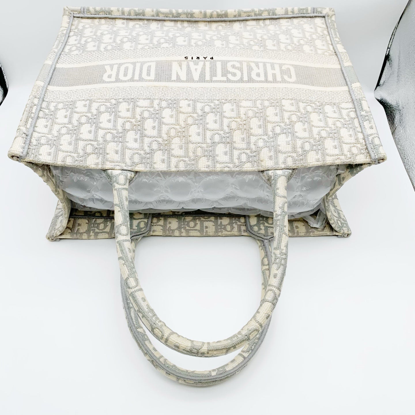 Dior - Book Tote - Cloth - Grey - (Small)