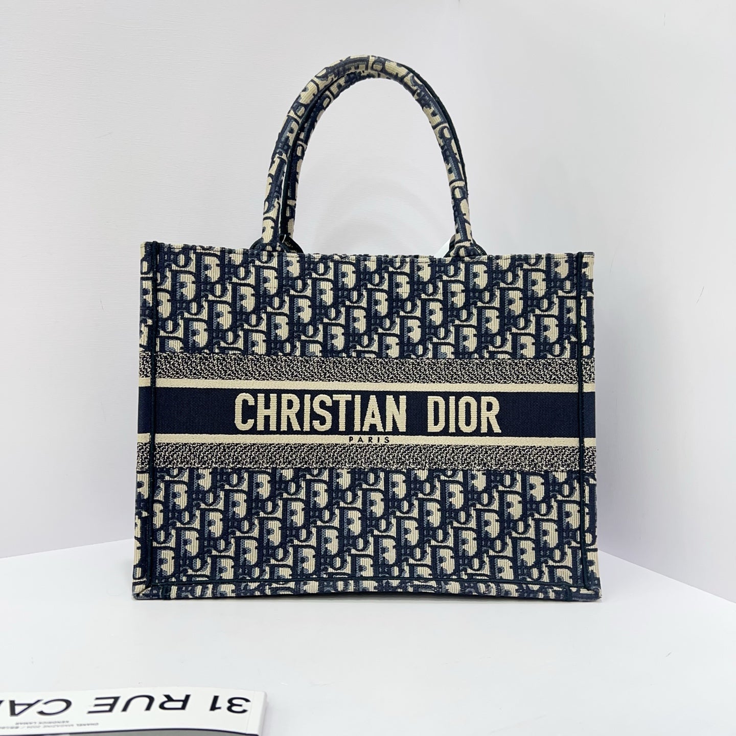 Dior - Book Tote - Cloth - Navy - (medium)