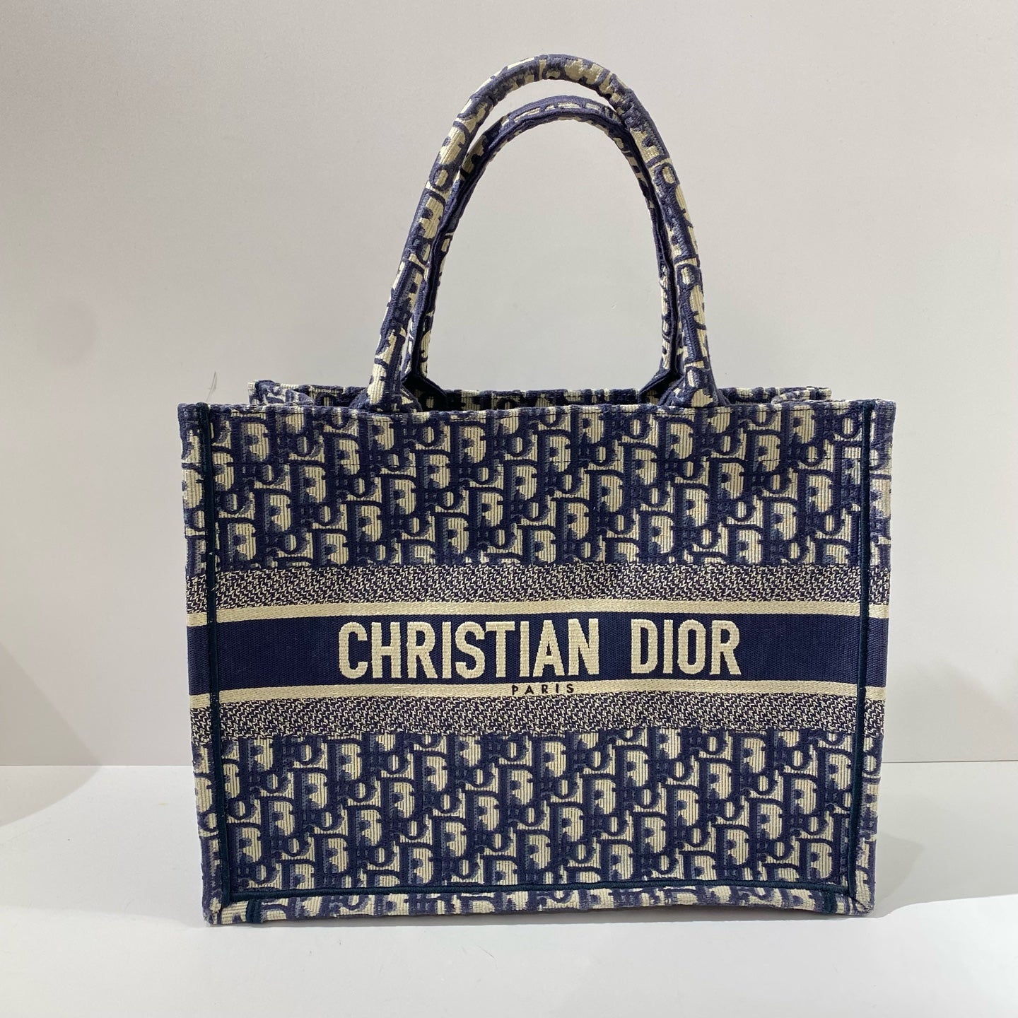 Dior - Book Tote - Cloth - Navy - (medium)