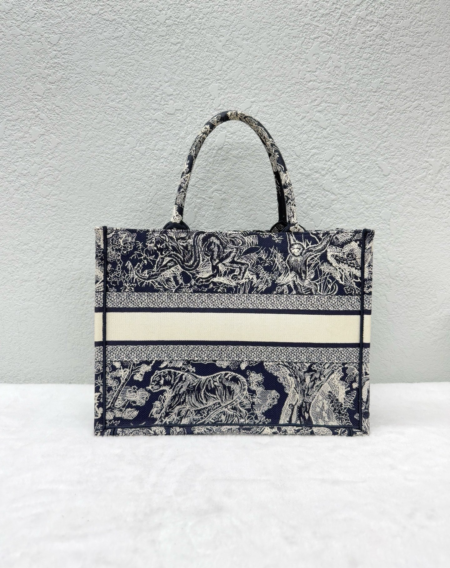 Dior - Book Tote - Cloth - Navy - (Medium)