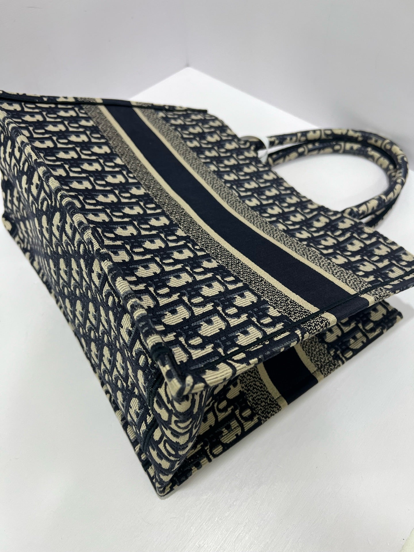 Dior - Book Tote - Cloth - Navy - (medium)