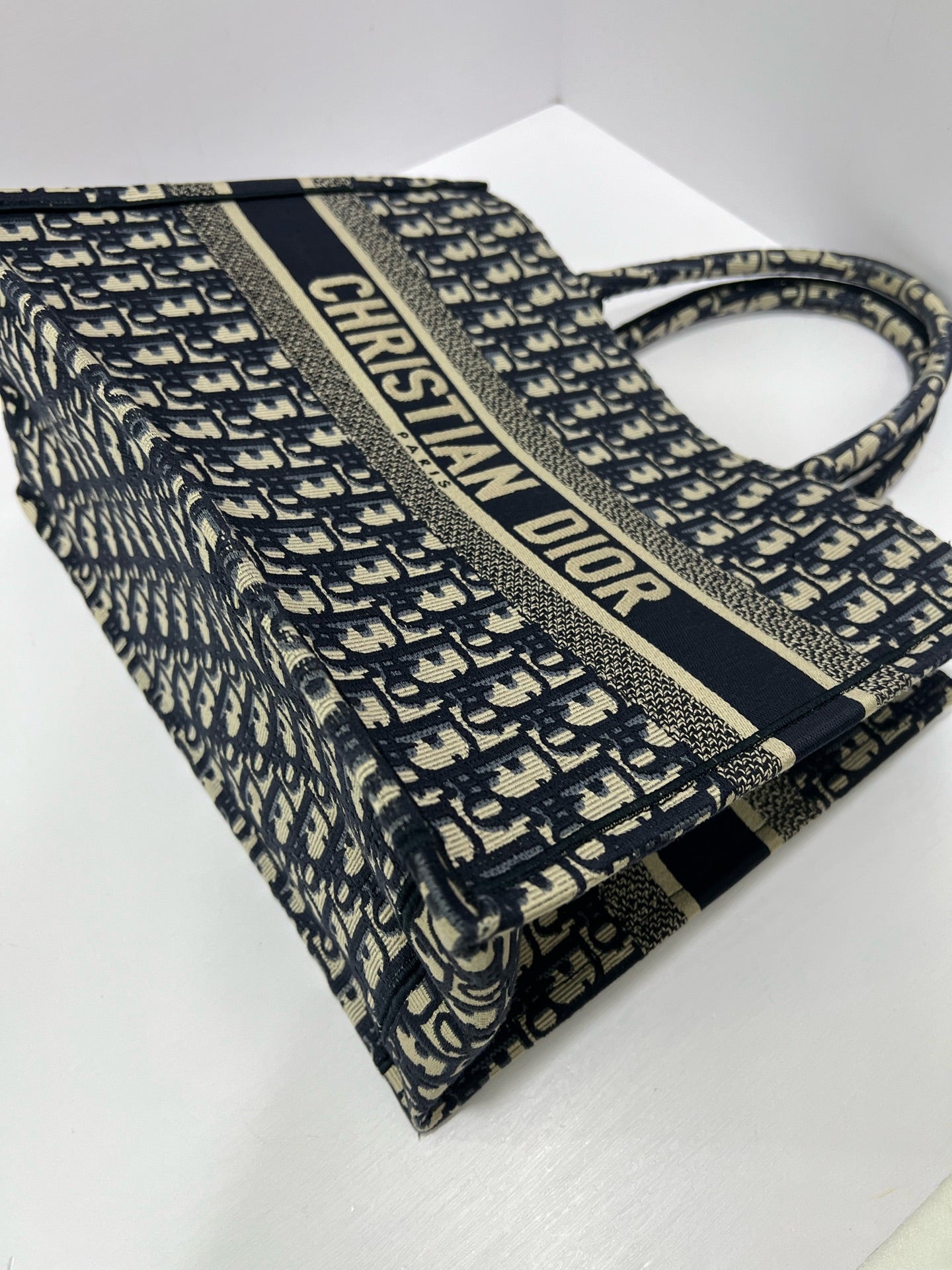Dior - Book Tote - Cloth - Navy - (medium)