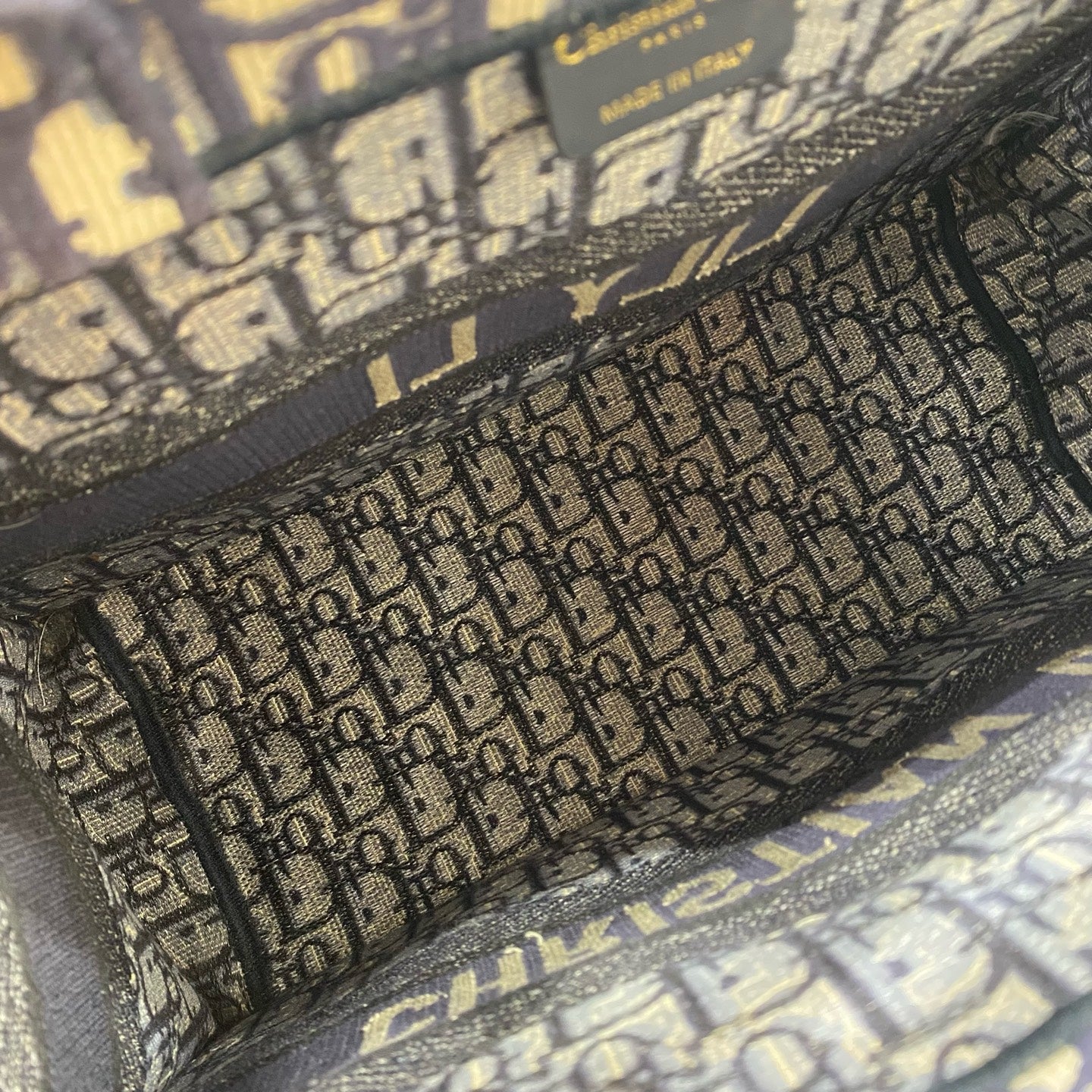 Dior - Book Tote - Cloth - Navy - (medium)