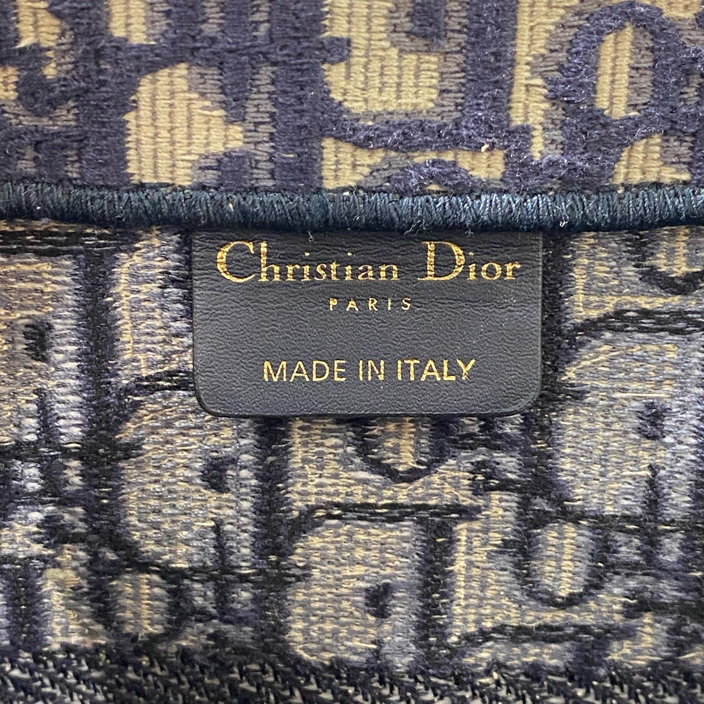 Dior - Book Tote - Cloth - Navy - (medium)