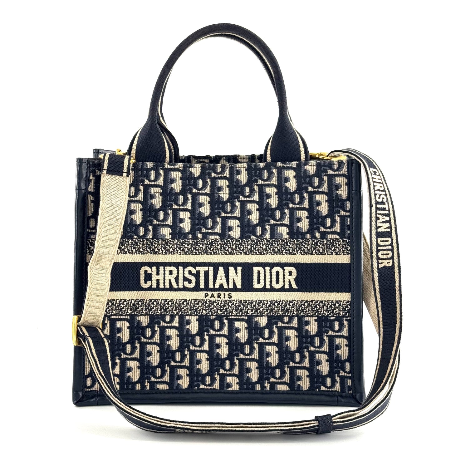 Dior - Book Tote - Cloth - Navy - (small)