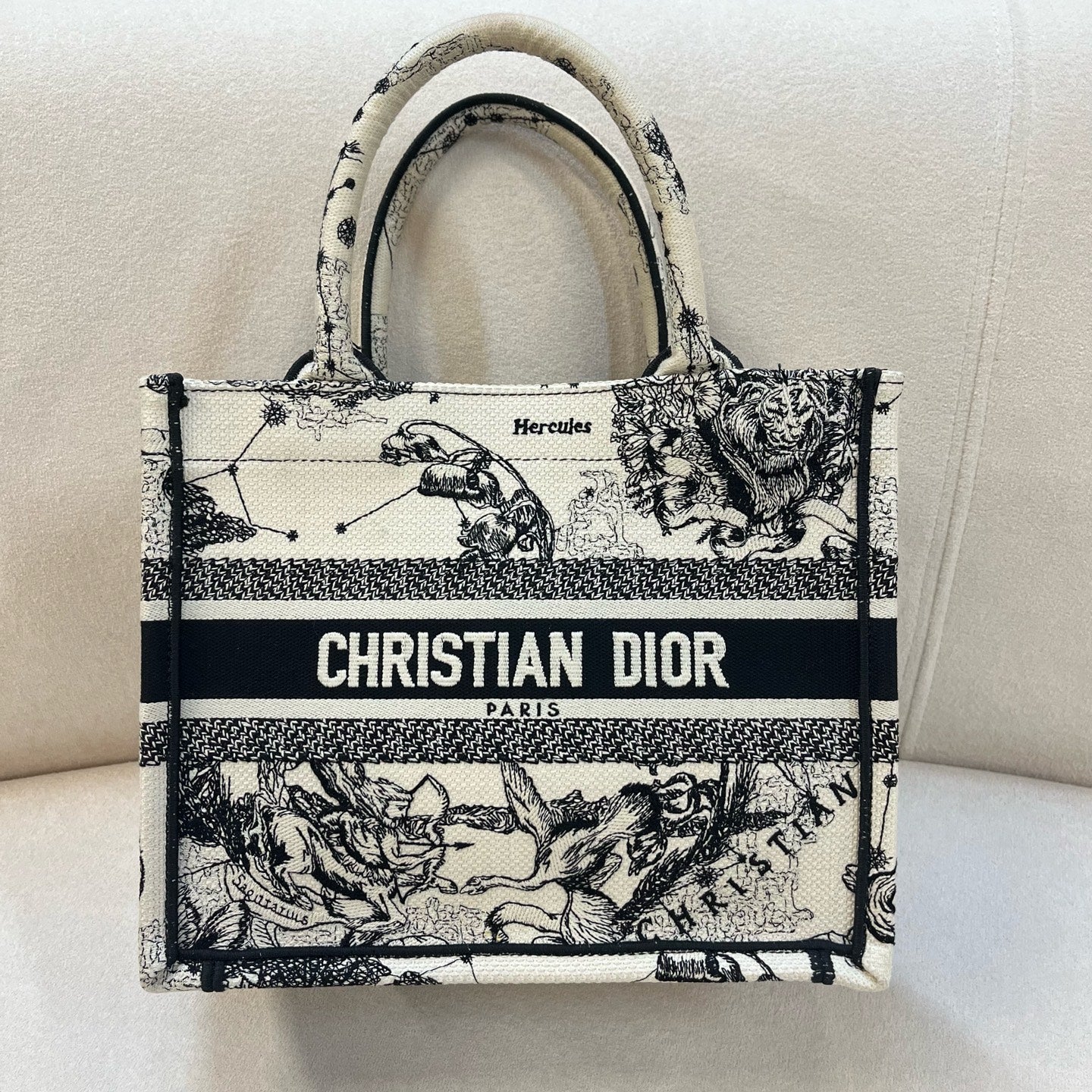 Dior - Book Tote - Cloth - White - (small)