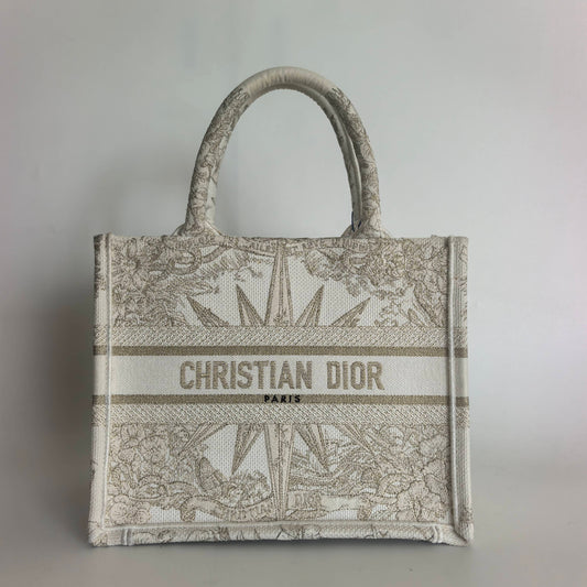Dior - Book Tote - Cloth - White - (small)