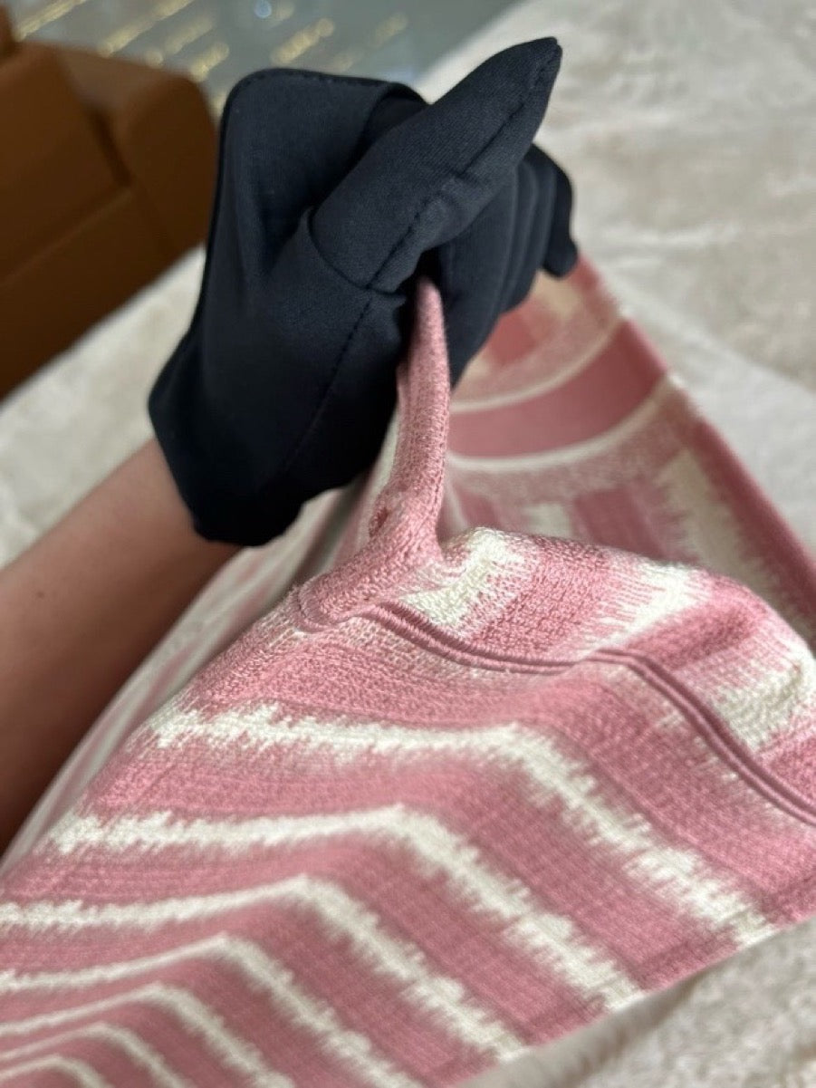 Dior - Book Tote D-Stripes - Cloth - Pink