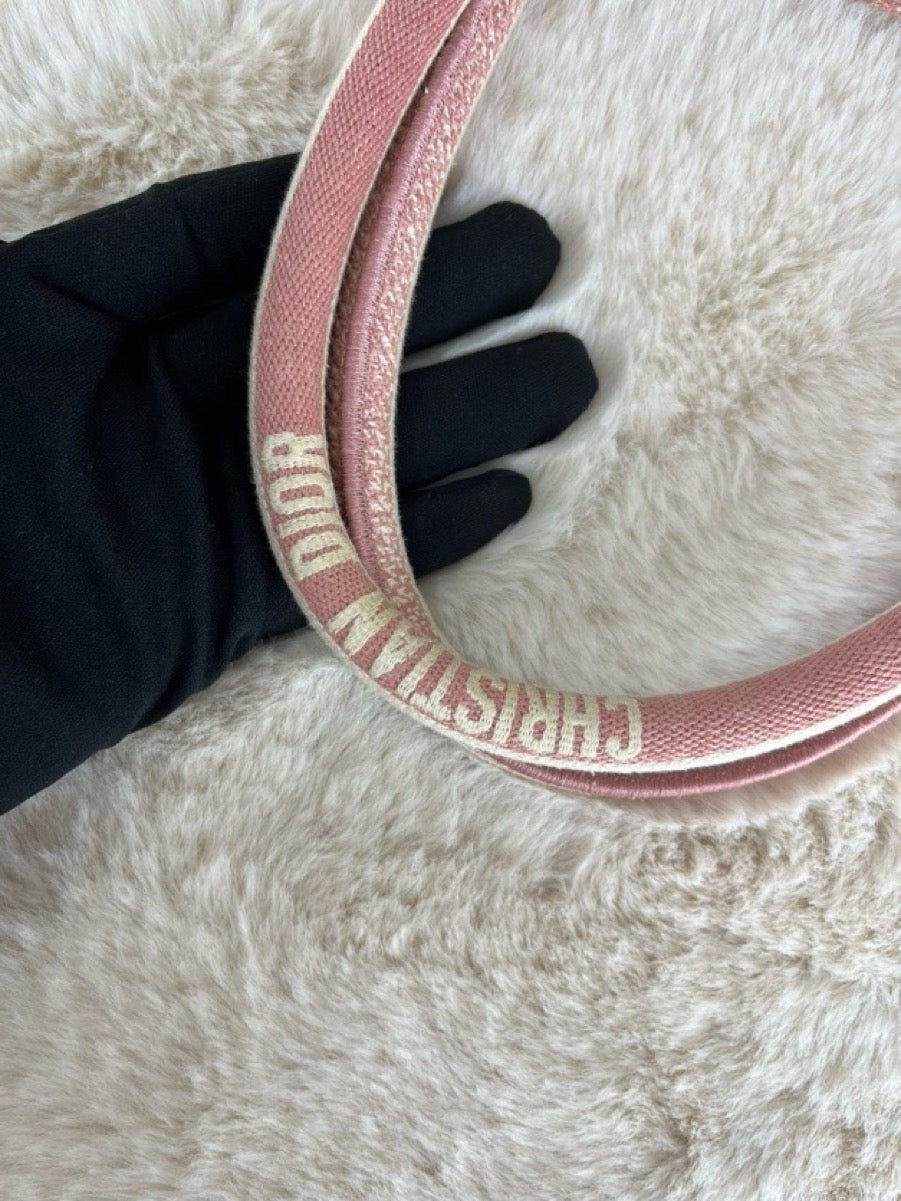 Dior - Book Tote D-Stripes - Cloth - Pink