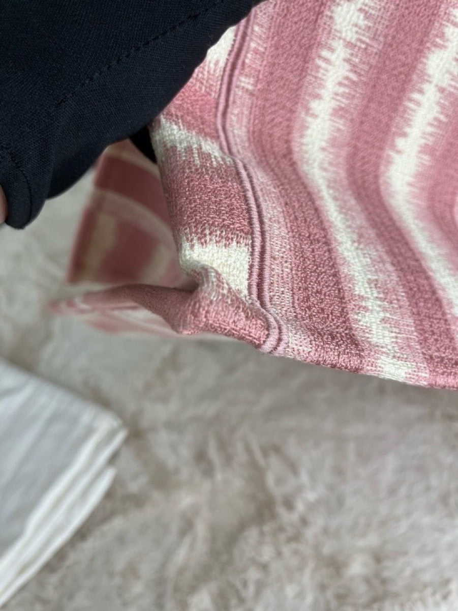Dior - Book Tote D-Stripes - Cloth - Pink