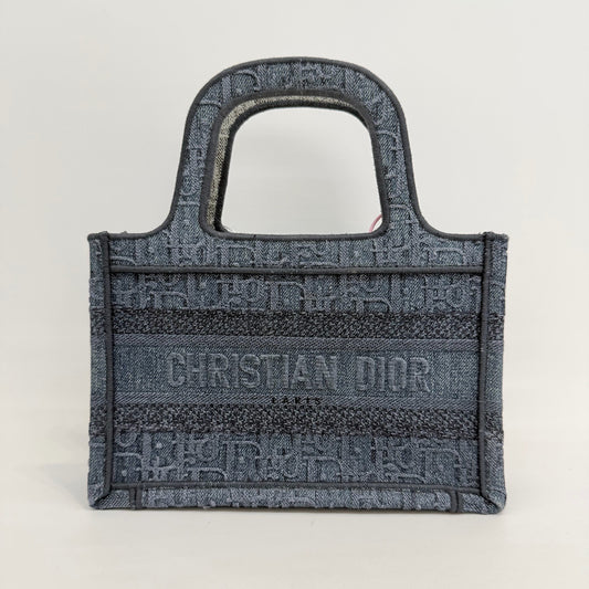 Dior - Book Tote - Denim - Blue - (mini)