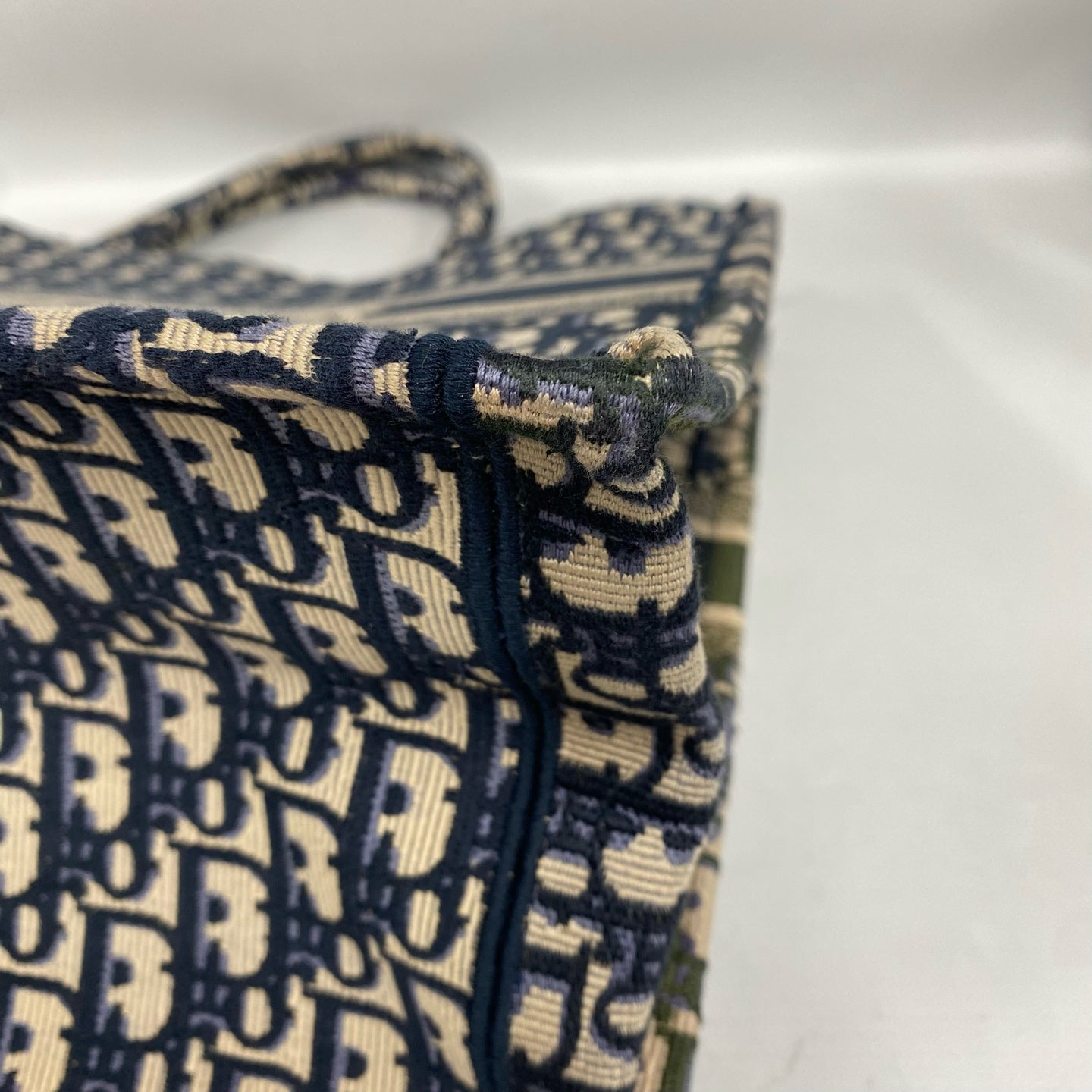 Dior - Book Tote - Embroidered canvas - Blue - (Large)