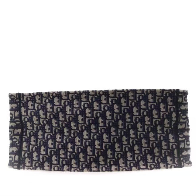 Dior - Book Tote - Embroidered canvas - Navy and Beige - (Large)