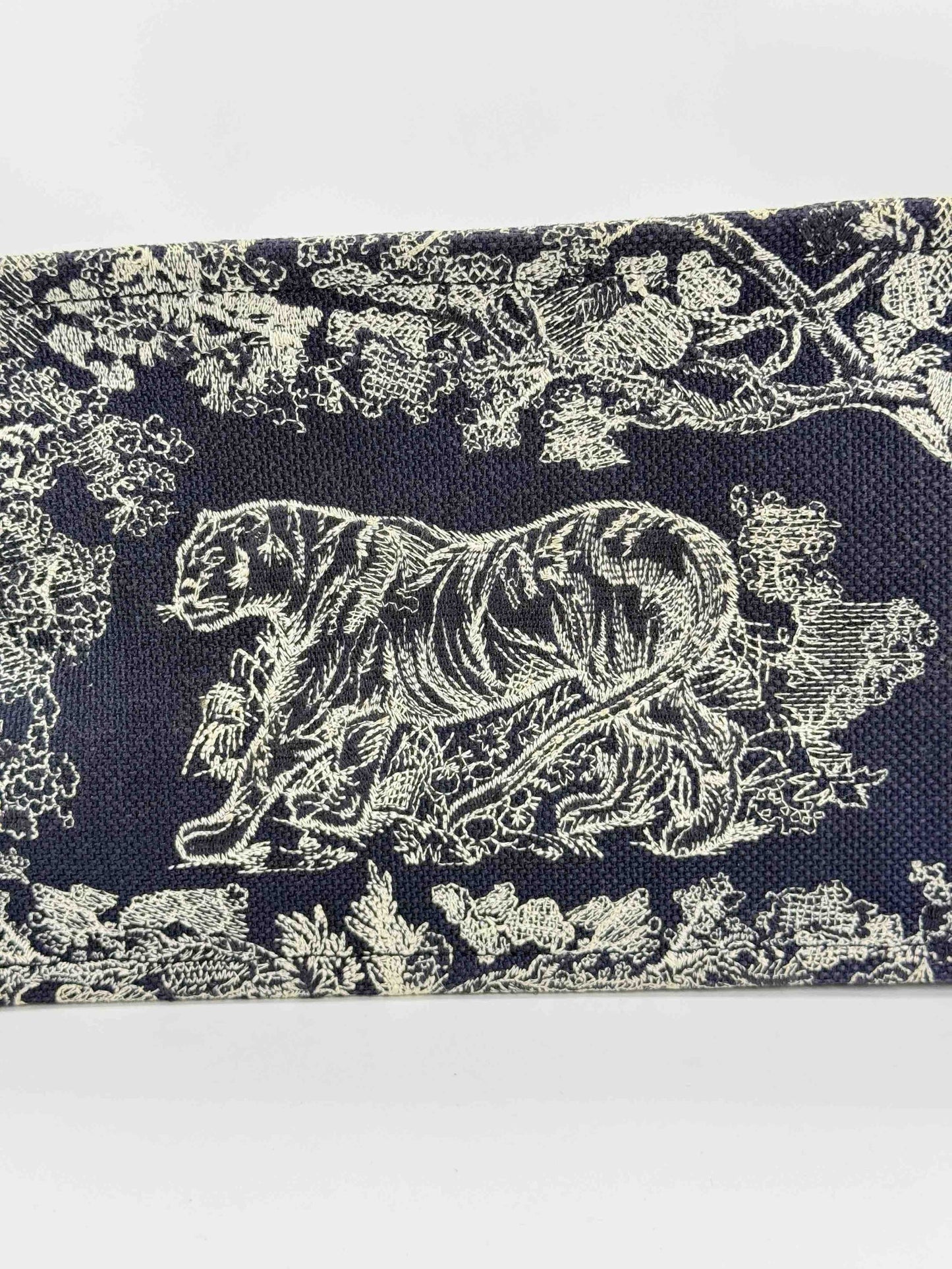 Dior - Book Tote - Embroidered canvas - Navy - (Large)