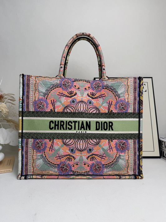 Dior - Book Tote - Fabric - Multicolour - (large)