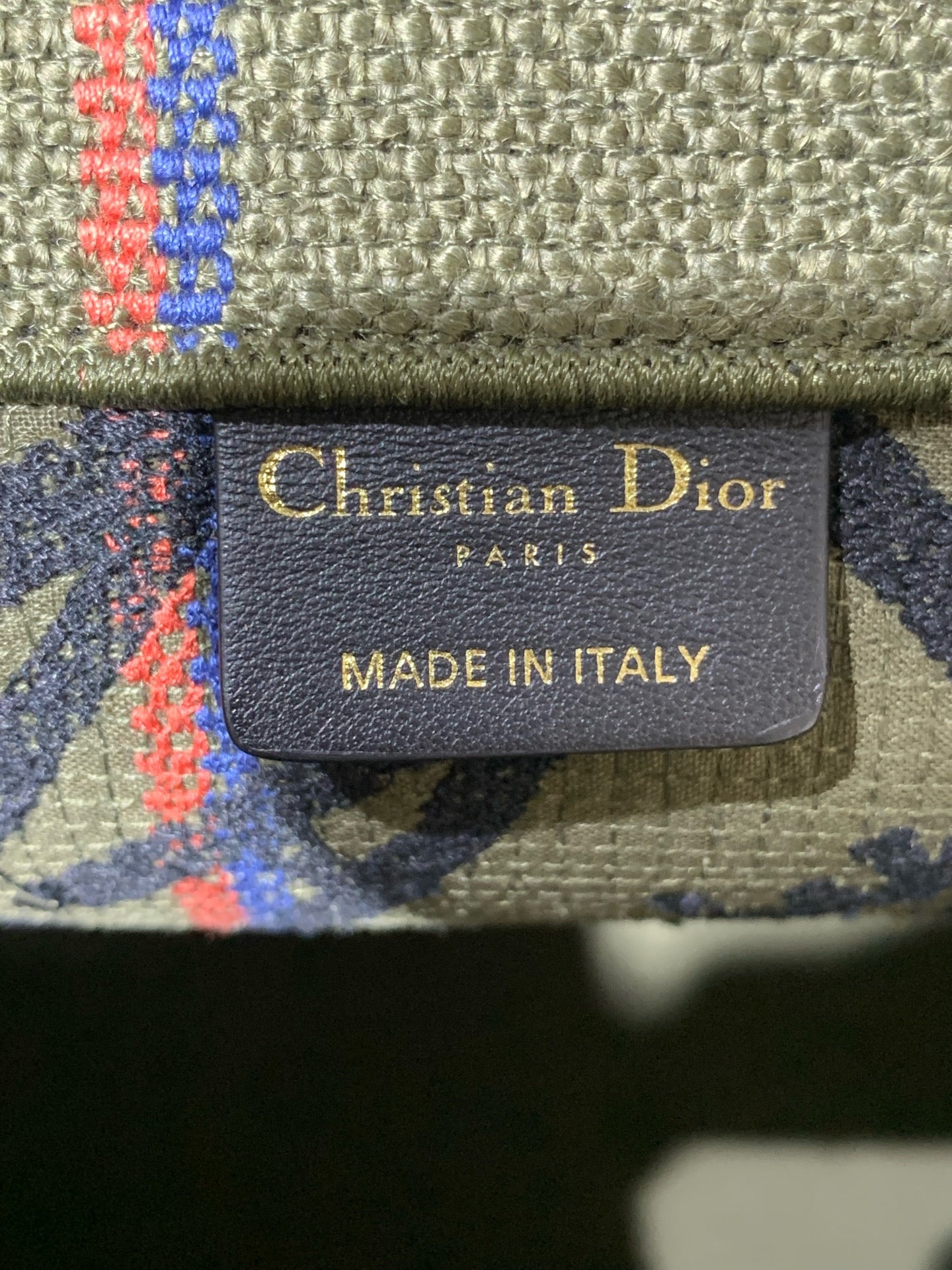 Dior - Book Tote Large - Cloth - Green - (large)