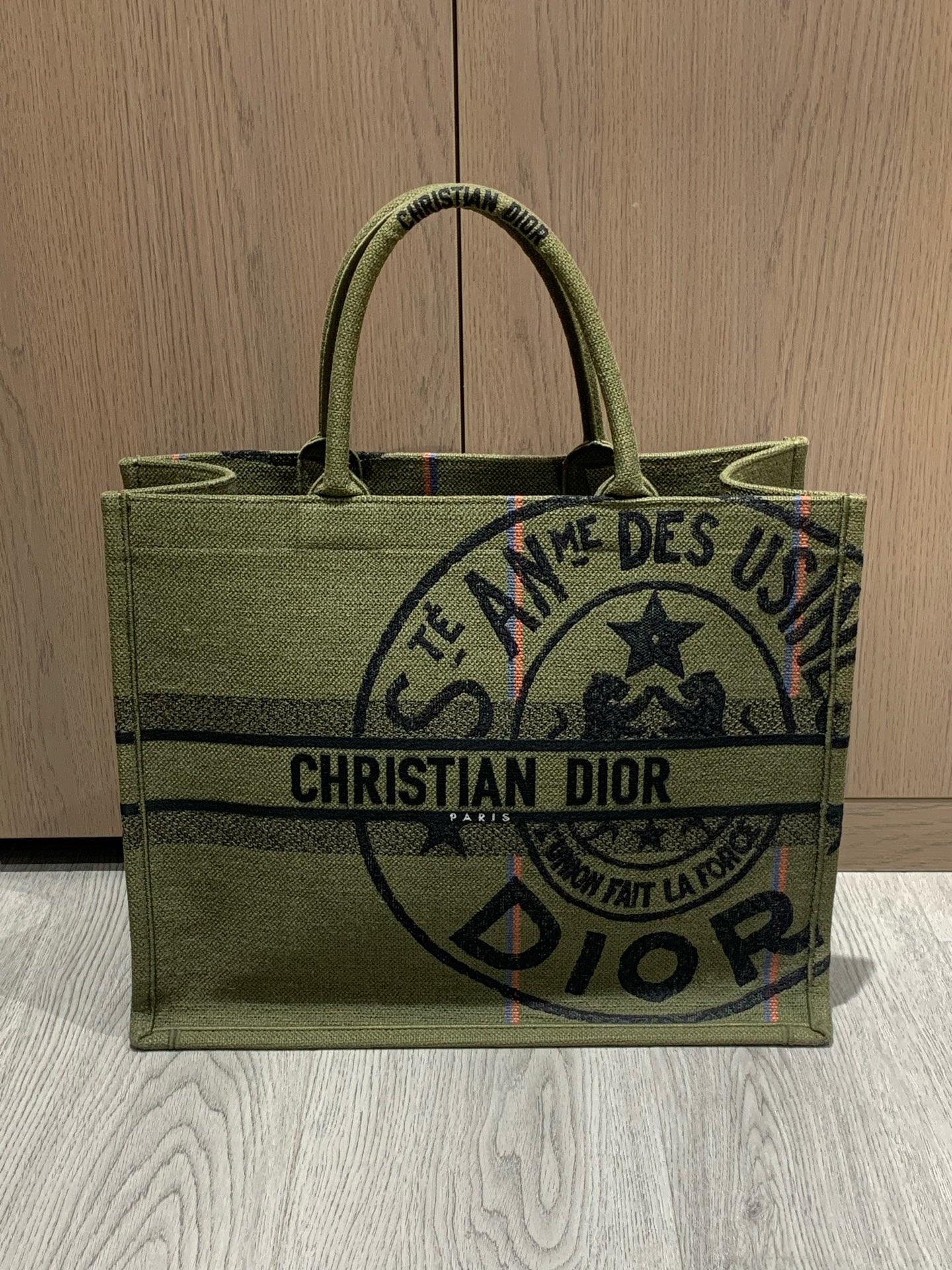Dior - Book Tote Large - Cloth - Green - (large)