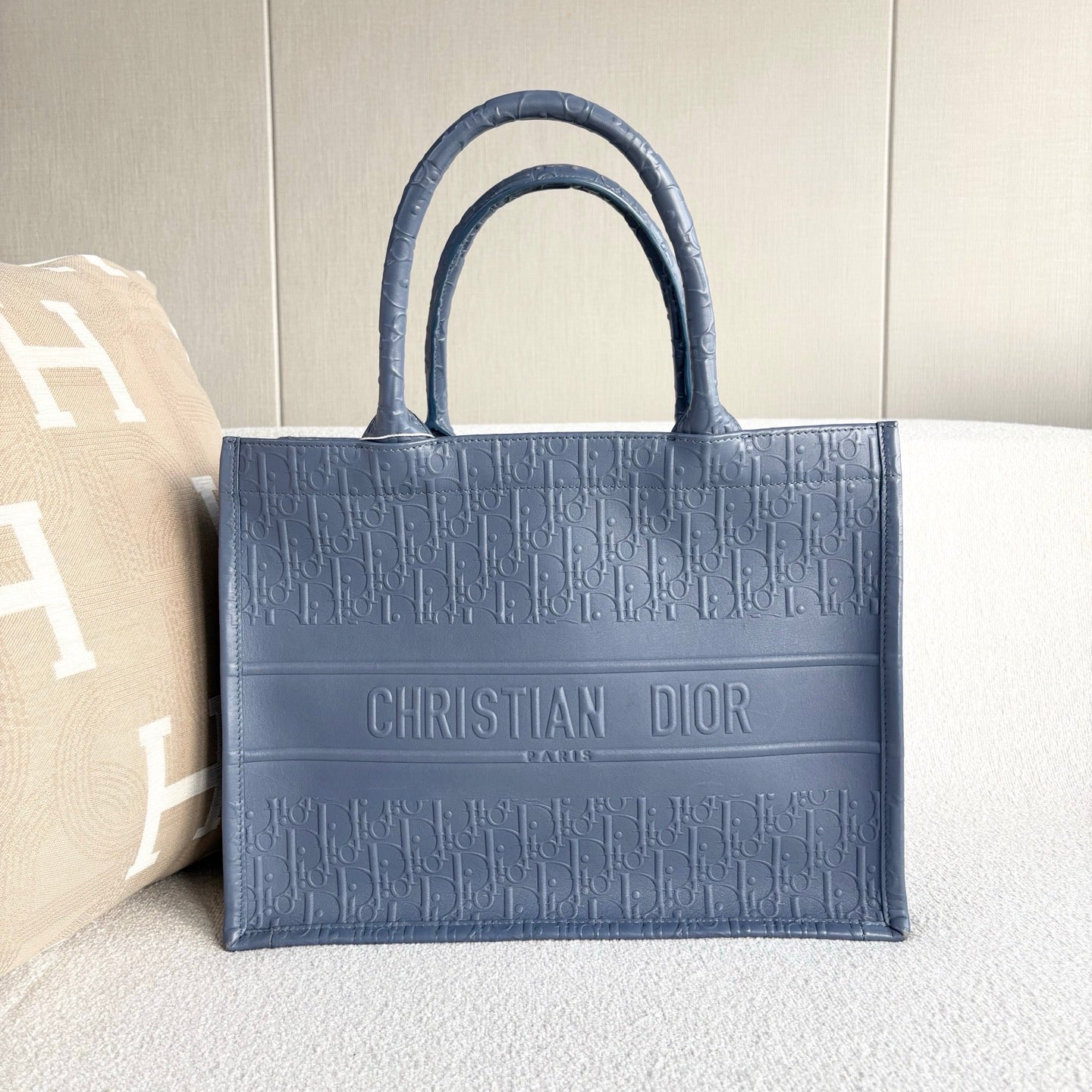 Dior - Book Tote - Leather - Blue - (medium)