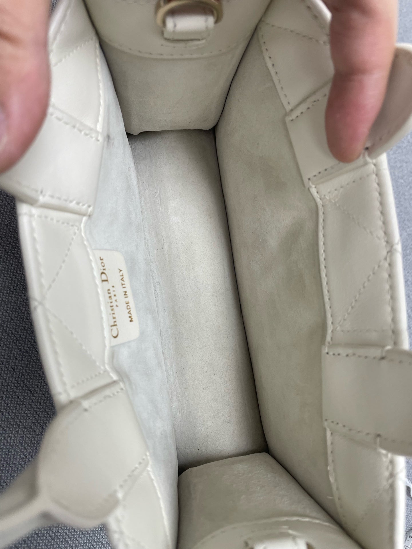 Dior - Book Tote - Leather - White - (mini)