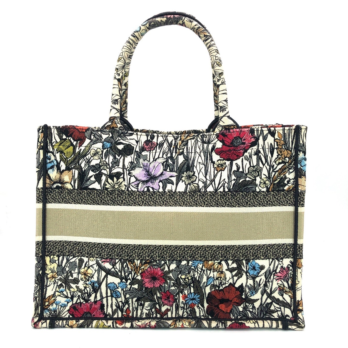 Dior - Book Tote Medium - Embroidered canvas - Multicolour - (Medium)