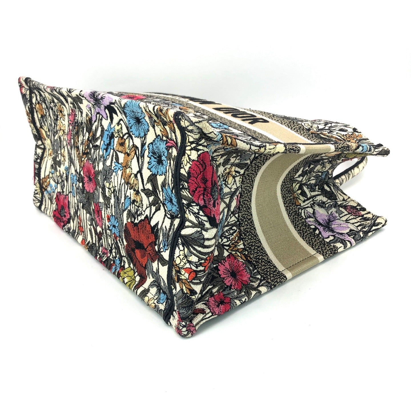 Dior - Book Tote Medium - Embroidered canvas - Multicolour - (Medium)