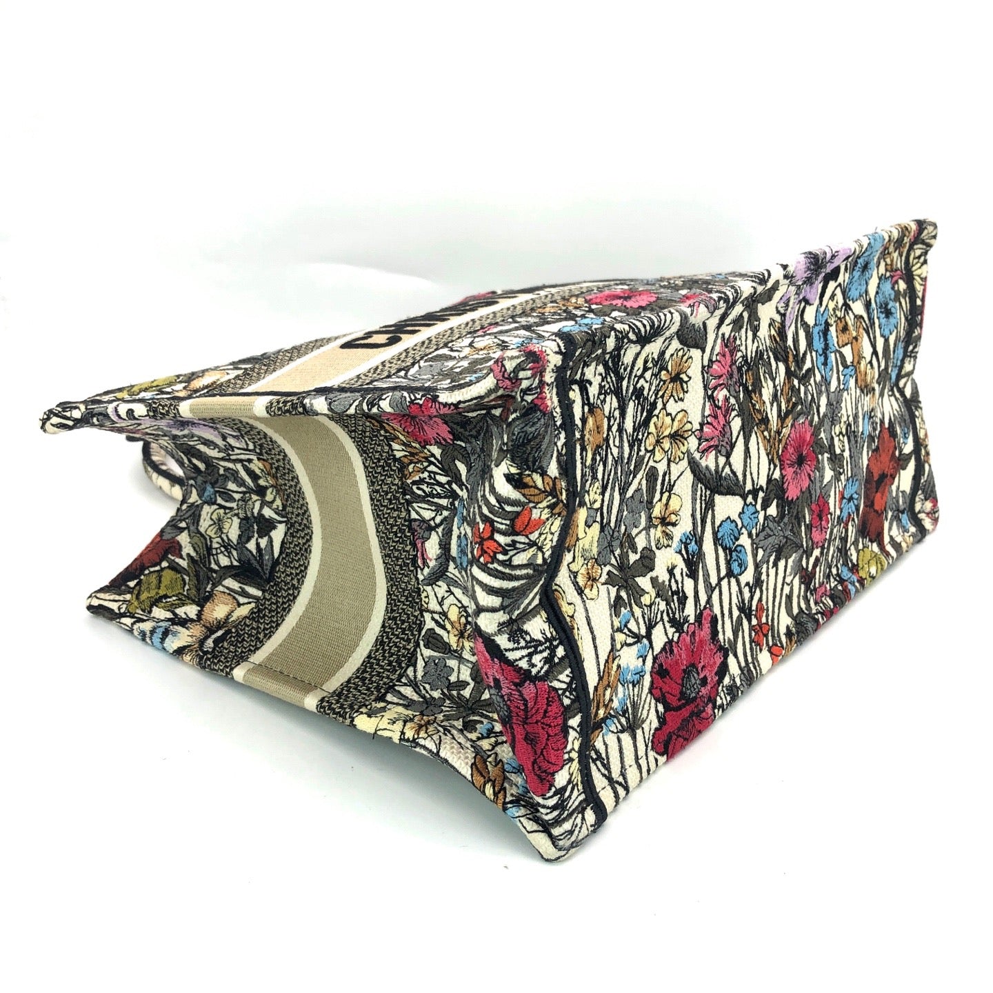 Dior - Book Tote Medium - Embroidered canvas - Multicolour - (Medium)