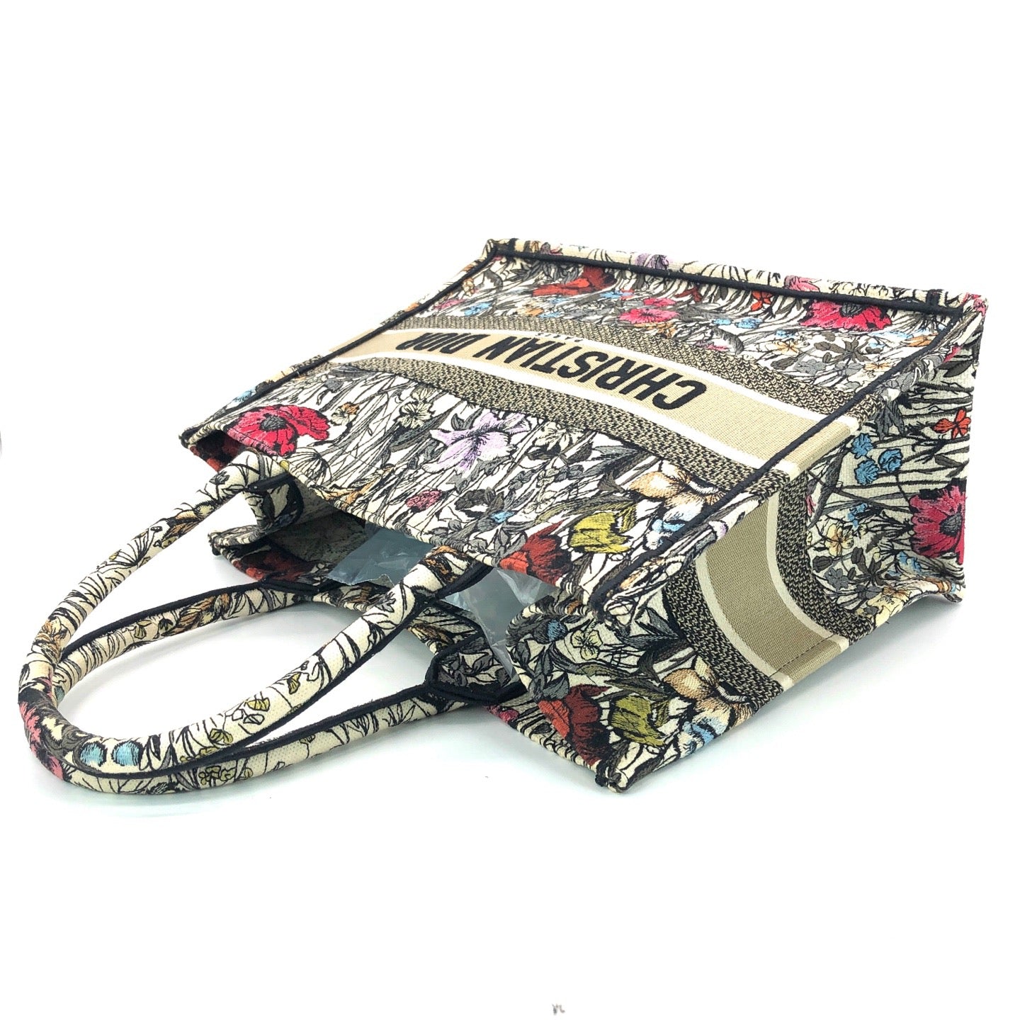 Dior - Book Tote Medium - Embroidered canvas - Multicolour - (Medium)
