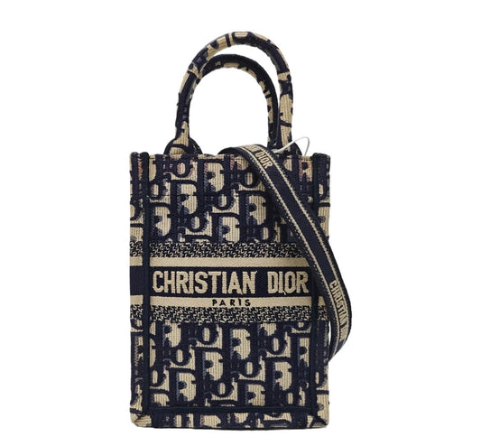Dior - Book Tote Mini - Cloth - Blue - (mini)