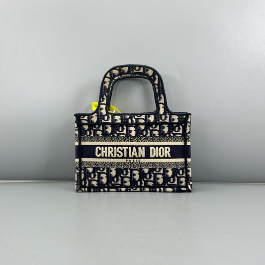 Dior - Book Tote Mini - Cloth - Blue - (mini)
