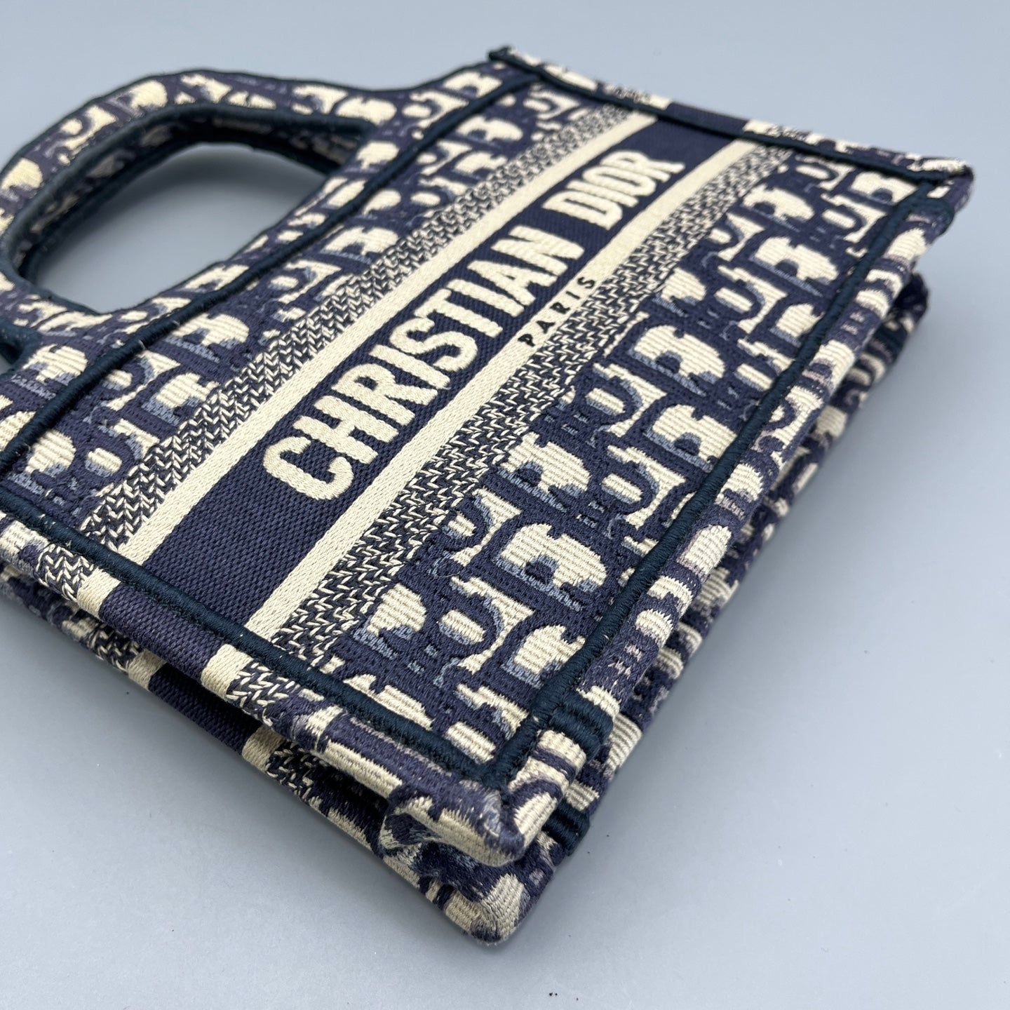 Dior - Book Tote Mini - Cloth - Blue - (mini)
