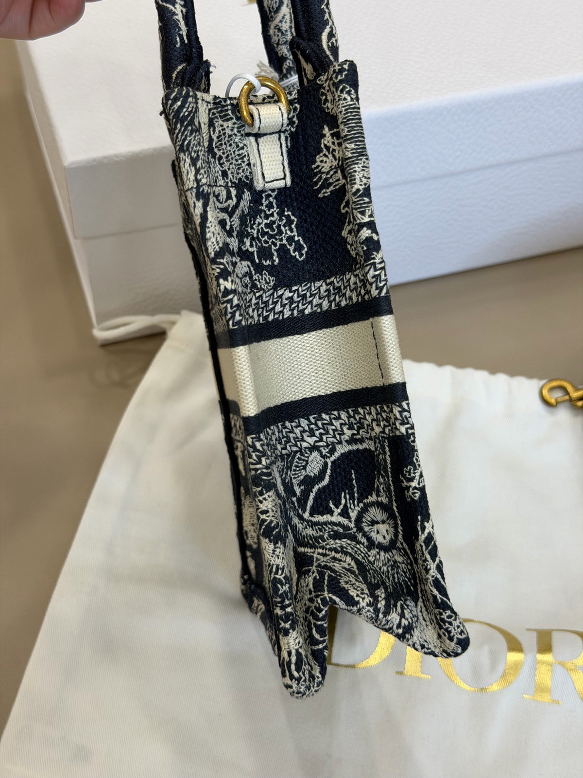 Dior - Book Tote Mini - Cloth - Navy - (mini)