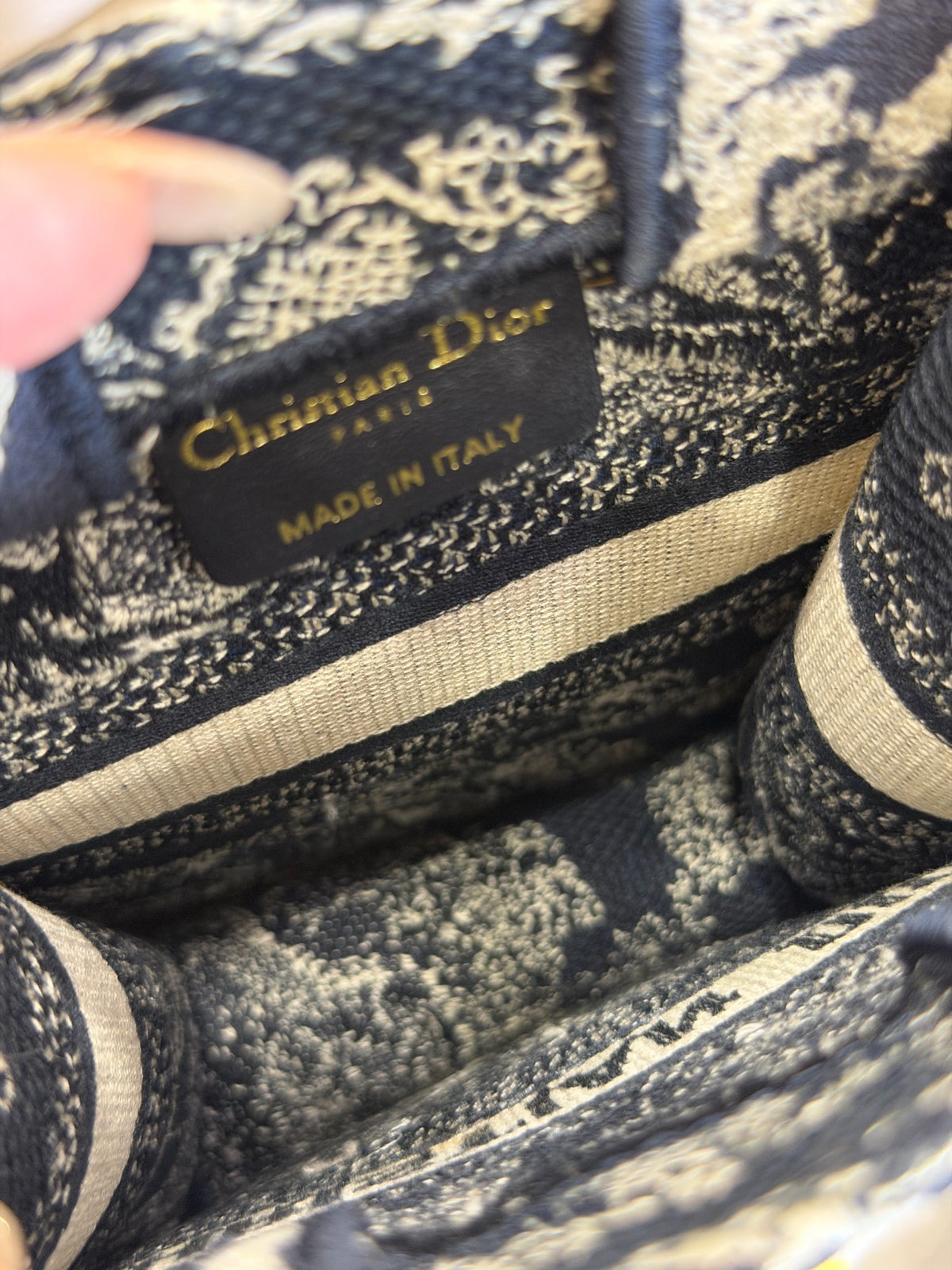 Dior - Book Tote Mini - Cloth - Navy - (mini)