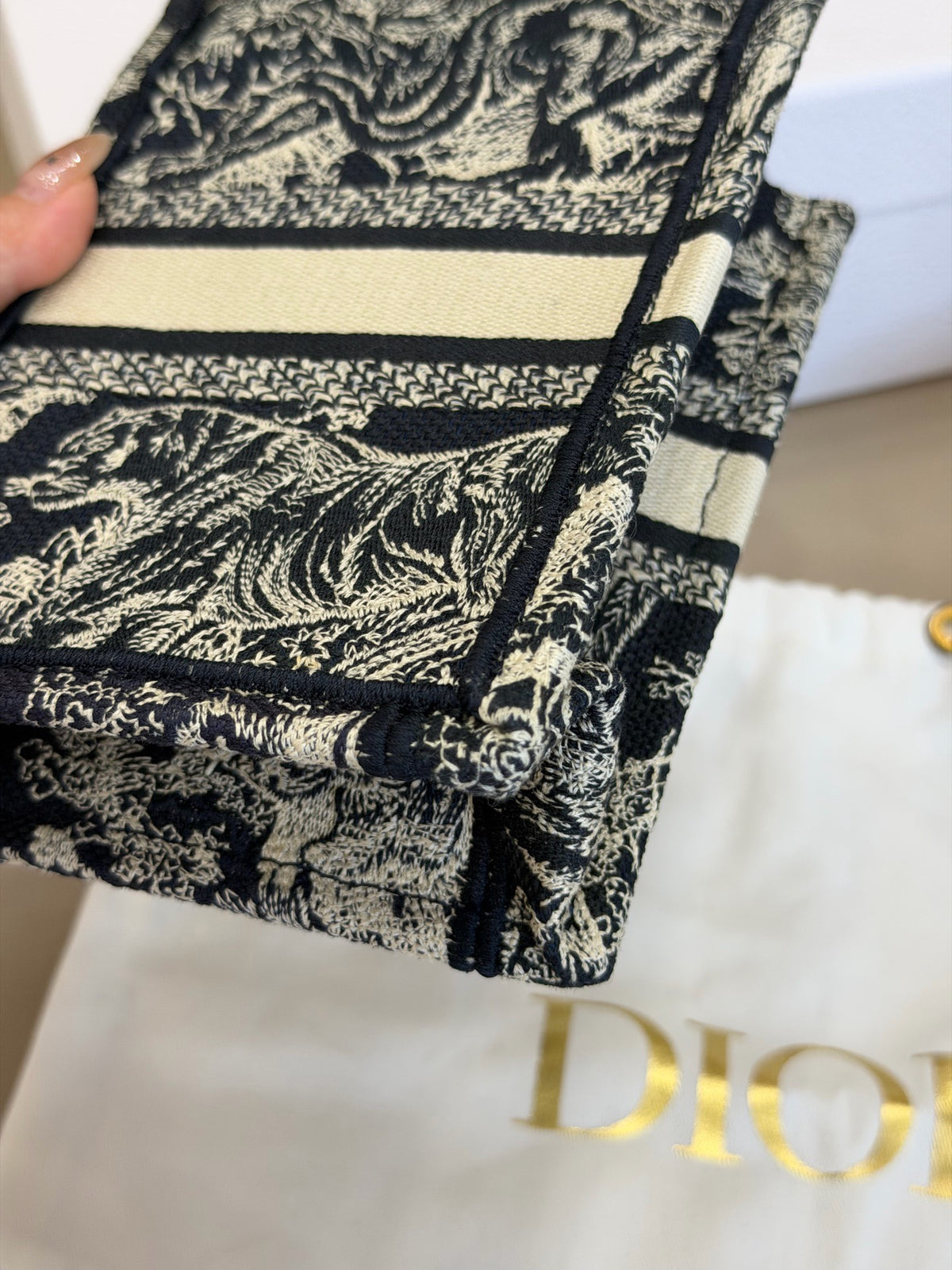 Dior - Book Tote Mini - Cloth - Navy - (mini)