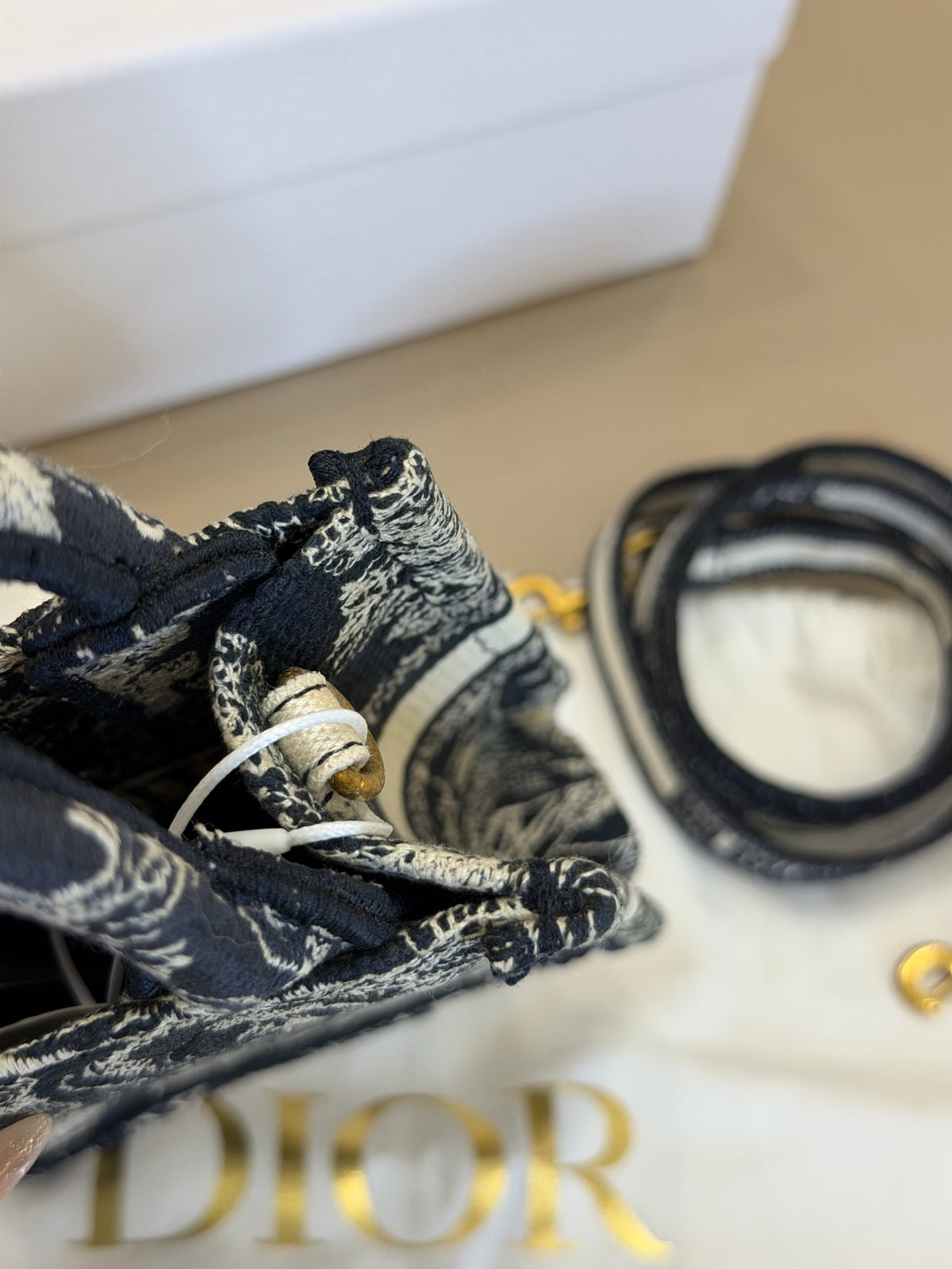 Dior - Book Tote Mini - Cloth - Navy - (mini)