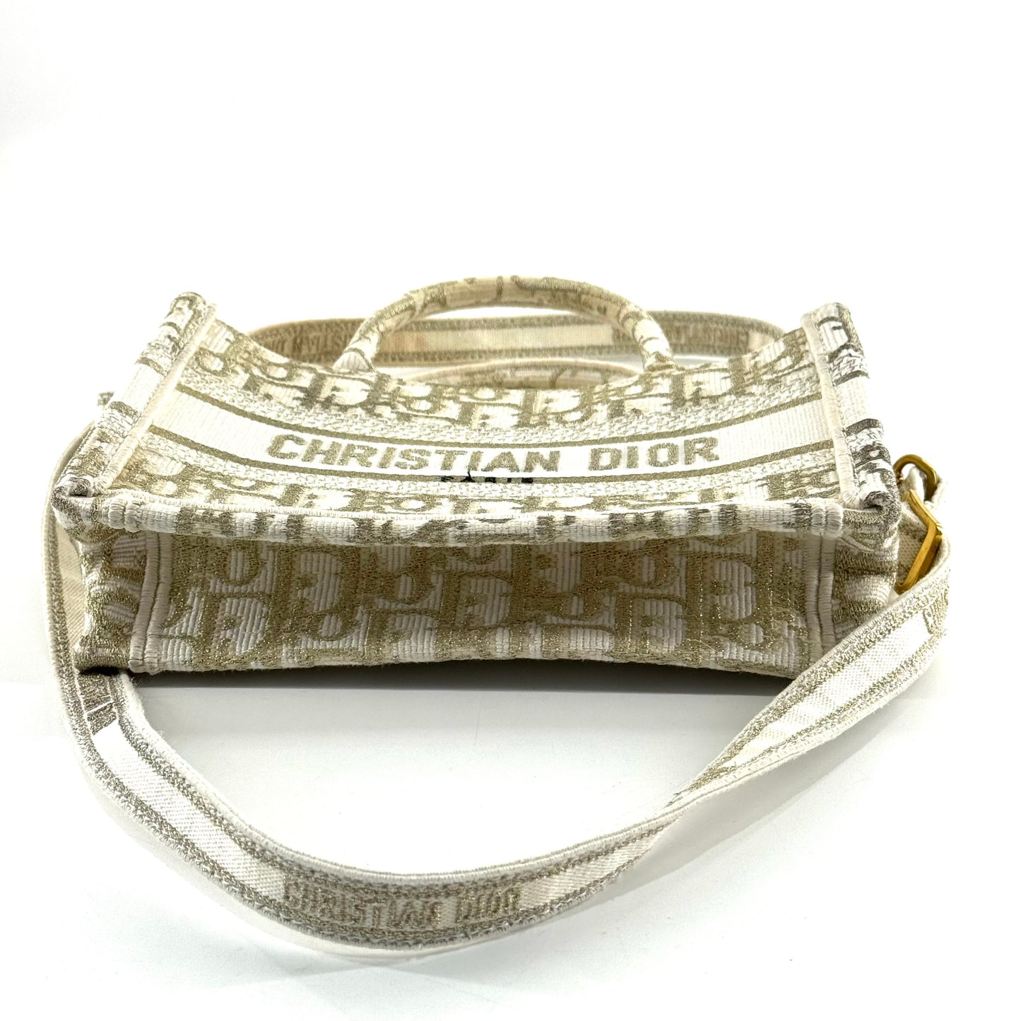 Dior - Book Tote Mini - Embroidered canvas - Beige - (mini)