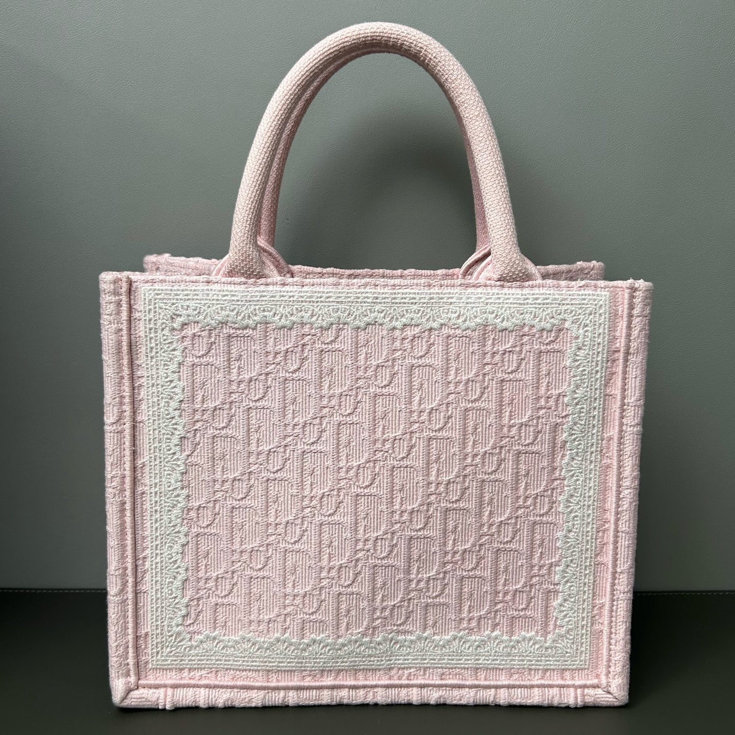 Dior - Book Tote (Pink and White Lace Limited Edition) - Cloth - Pink - (small)