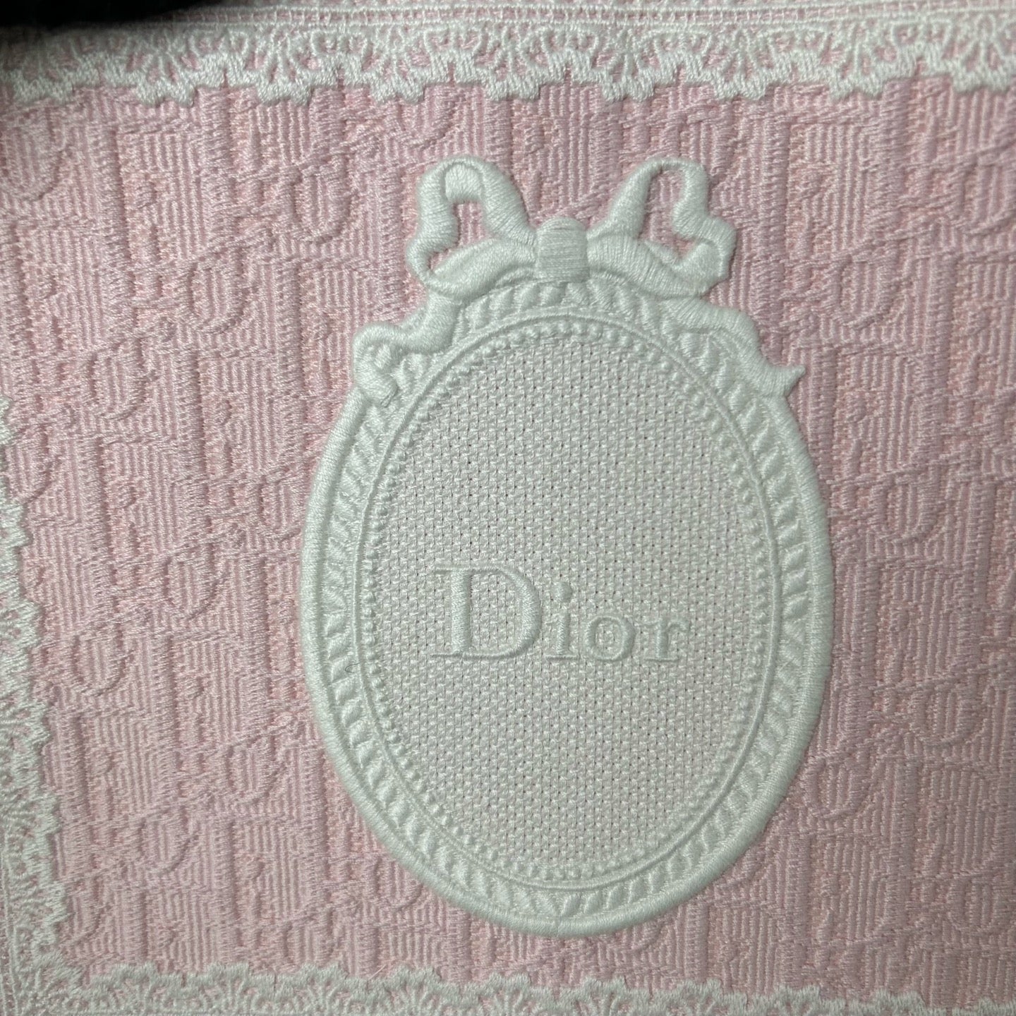 Dior - Book Tote (Pink and White Lace Limited Edition) - Cloth - Pink - (small)