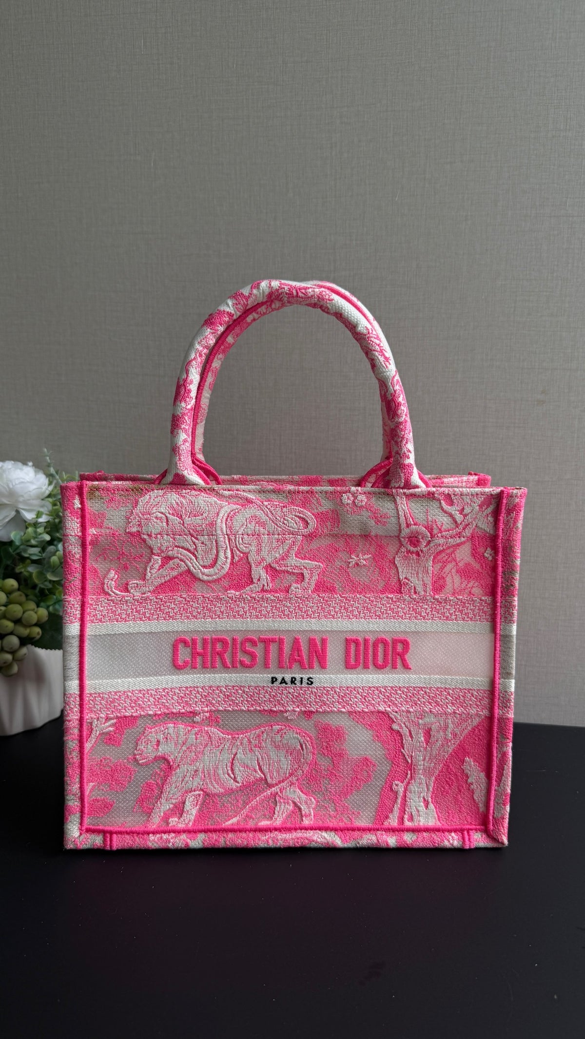Dior - Book Tote Small - Cloth - Pink - (small)