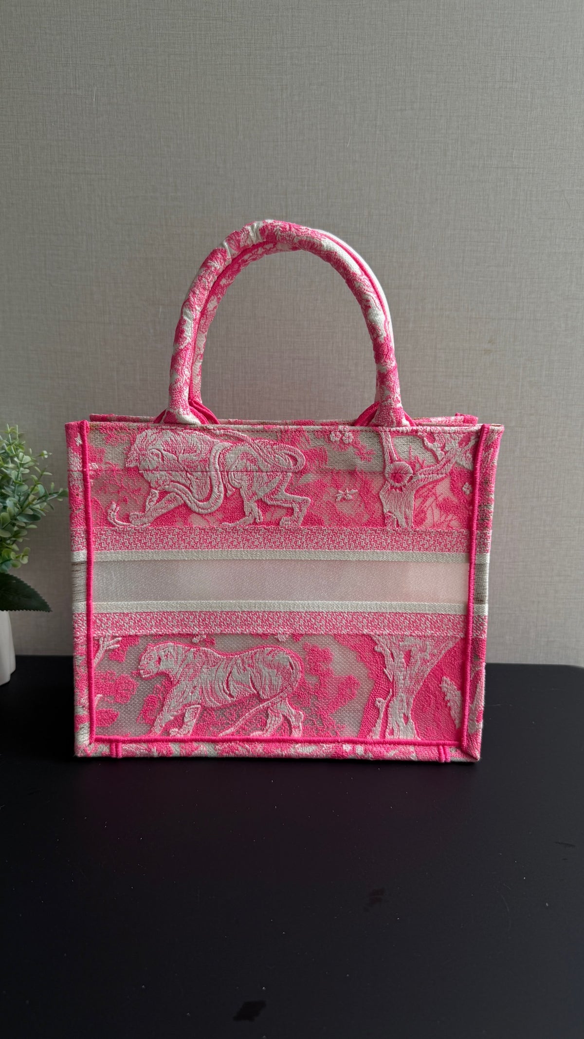 Dior - Book Tote Small - Cloth - Pink - (small)