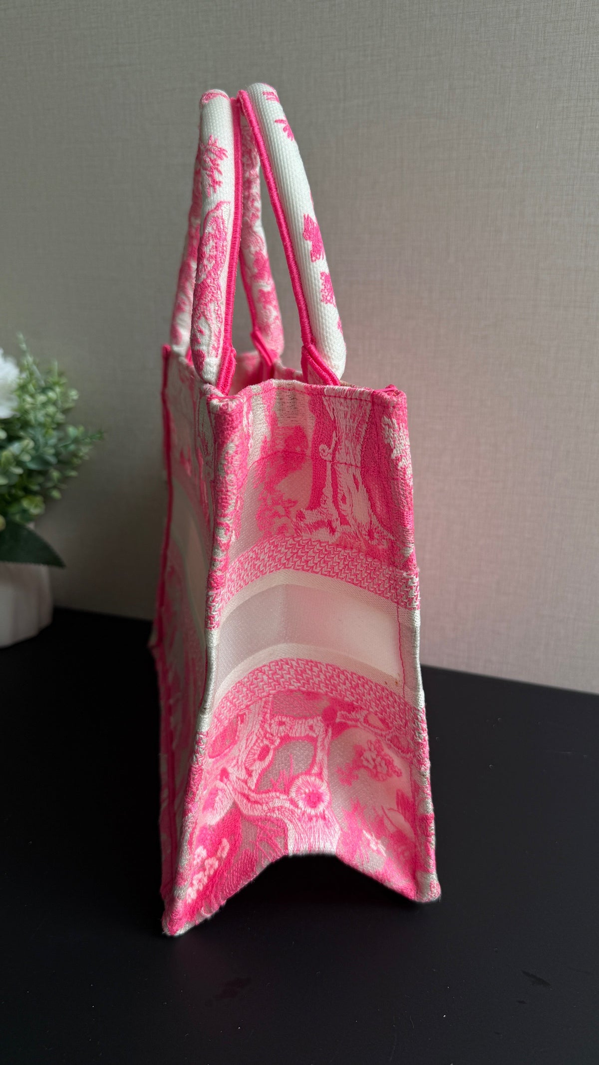 Dior - Book Tote Small - Cloth - Pink - (small)