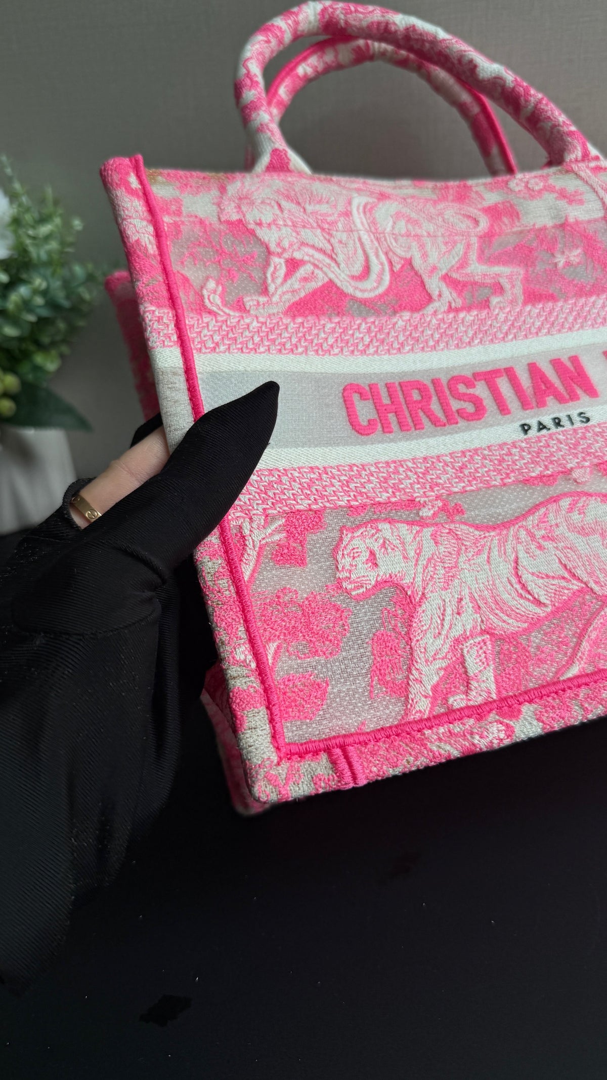 Dior - Book Tote Small - Cloth - Pink - (small)
